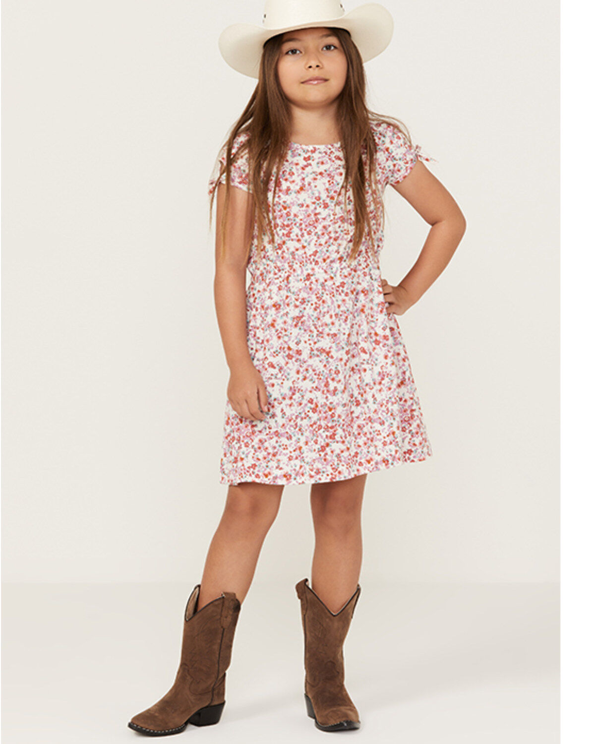 Shyanne Girls' Ditsy Printed Mini Dress