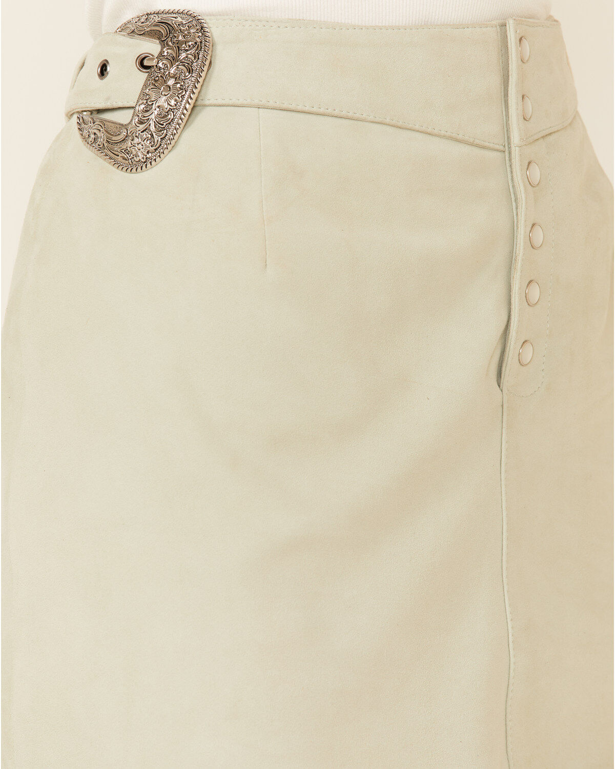 Double D Ranch Women's Dee Belted Fringe Leather Skirt