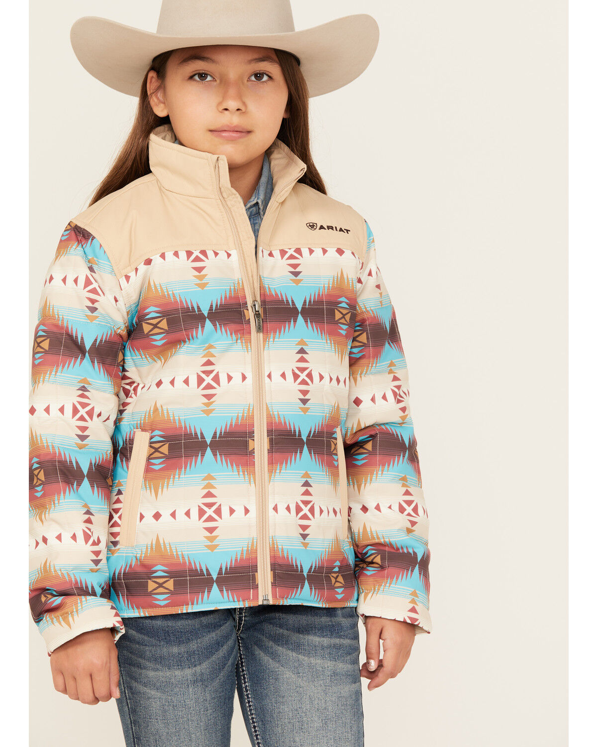Ariat Girls' Southwestern Print Jacket
