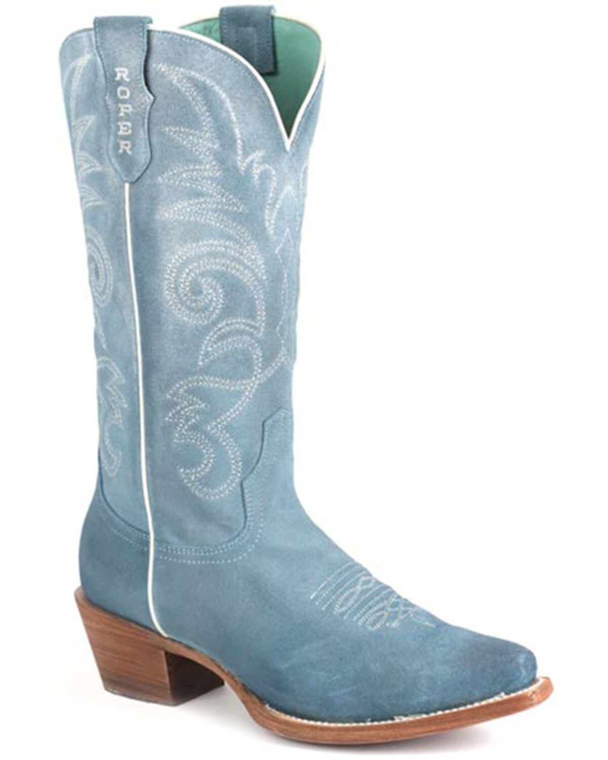 Roper Women's Persuede Flextra Suede Western Boots - Snip Toe