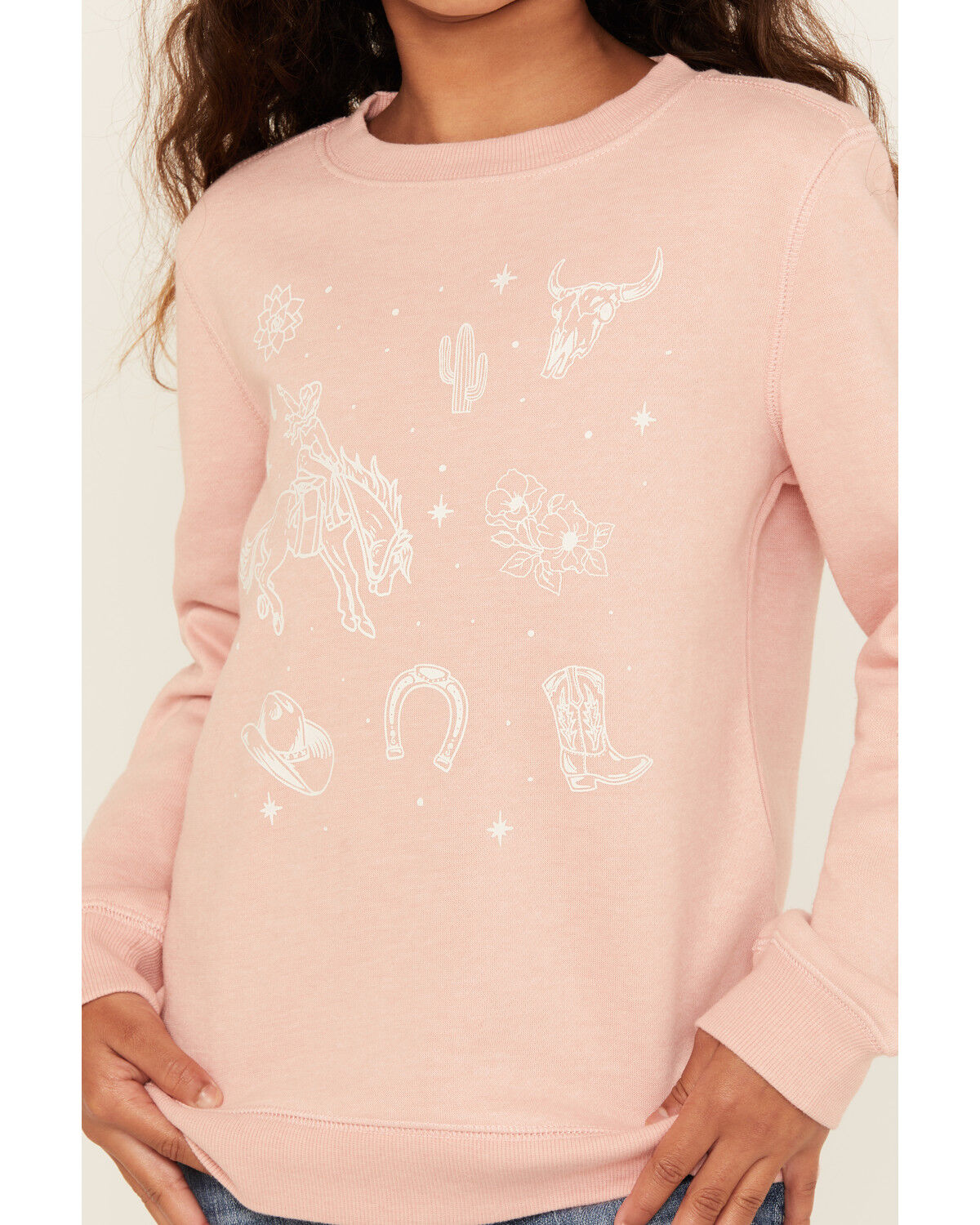 Shyanne Girls' Western Icons Pullover Sweatshirt