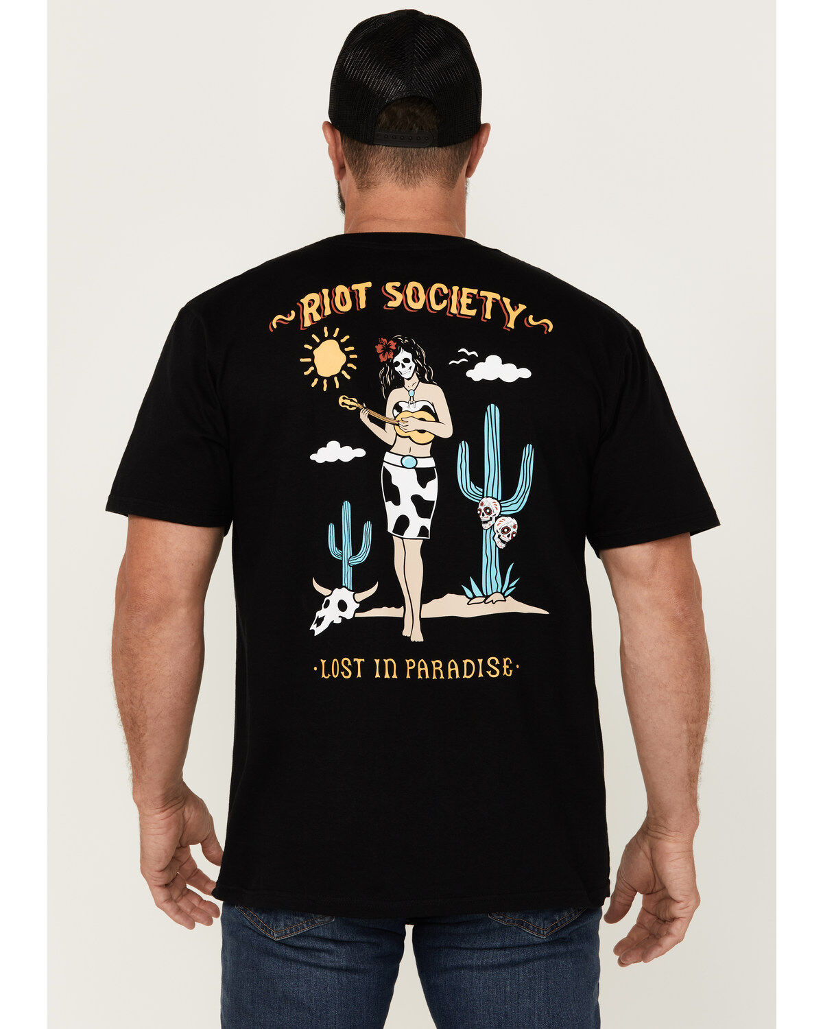 Riot Society Men's Boot Barn Exclusive Lost in Paradise Short Sleeve Graphic T-Shirt