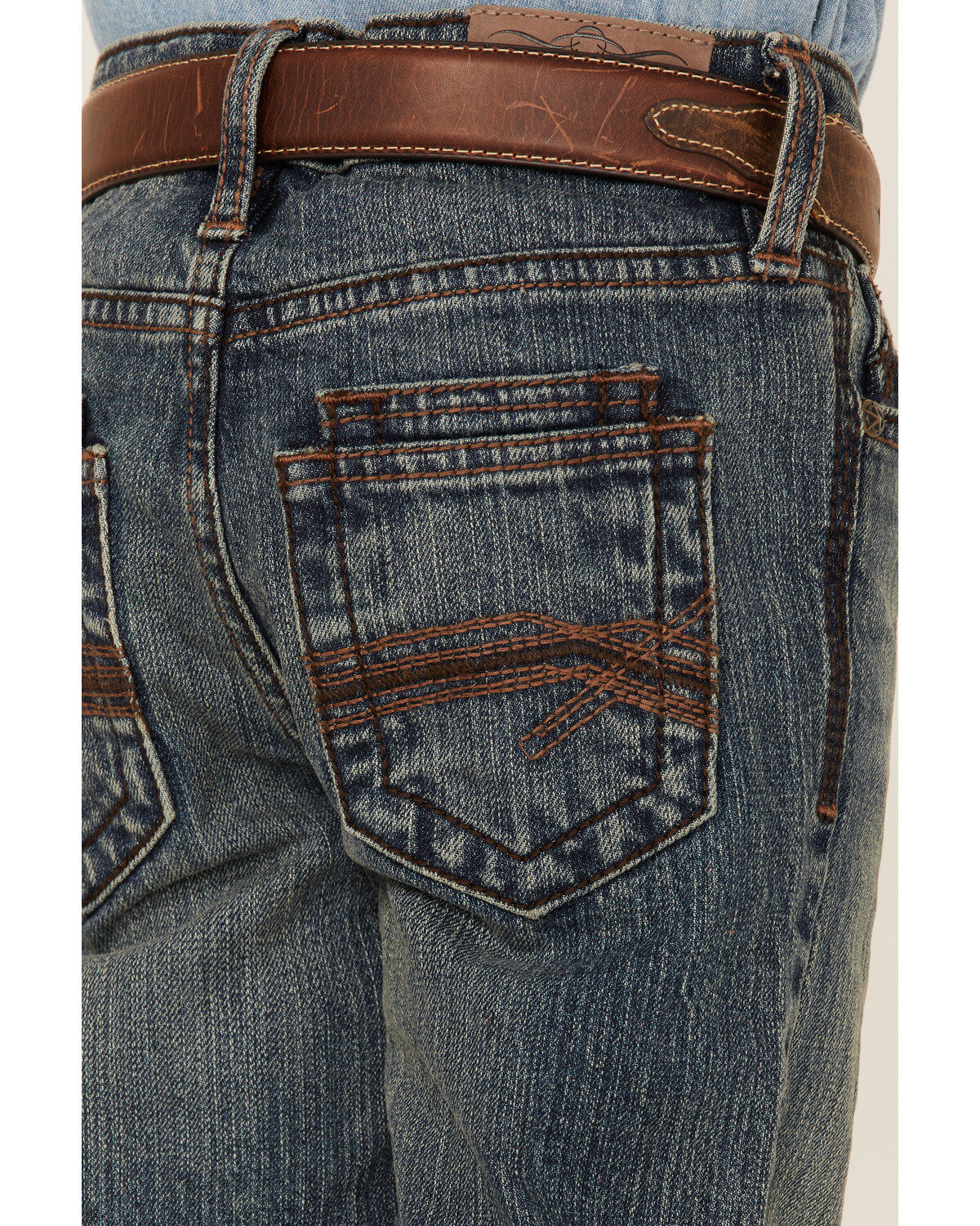 Cody James Boys' Steel Dust Medium Wash Mid Rise Stretch Slim Straight Jeans - Sizes 4-8