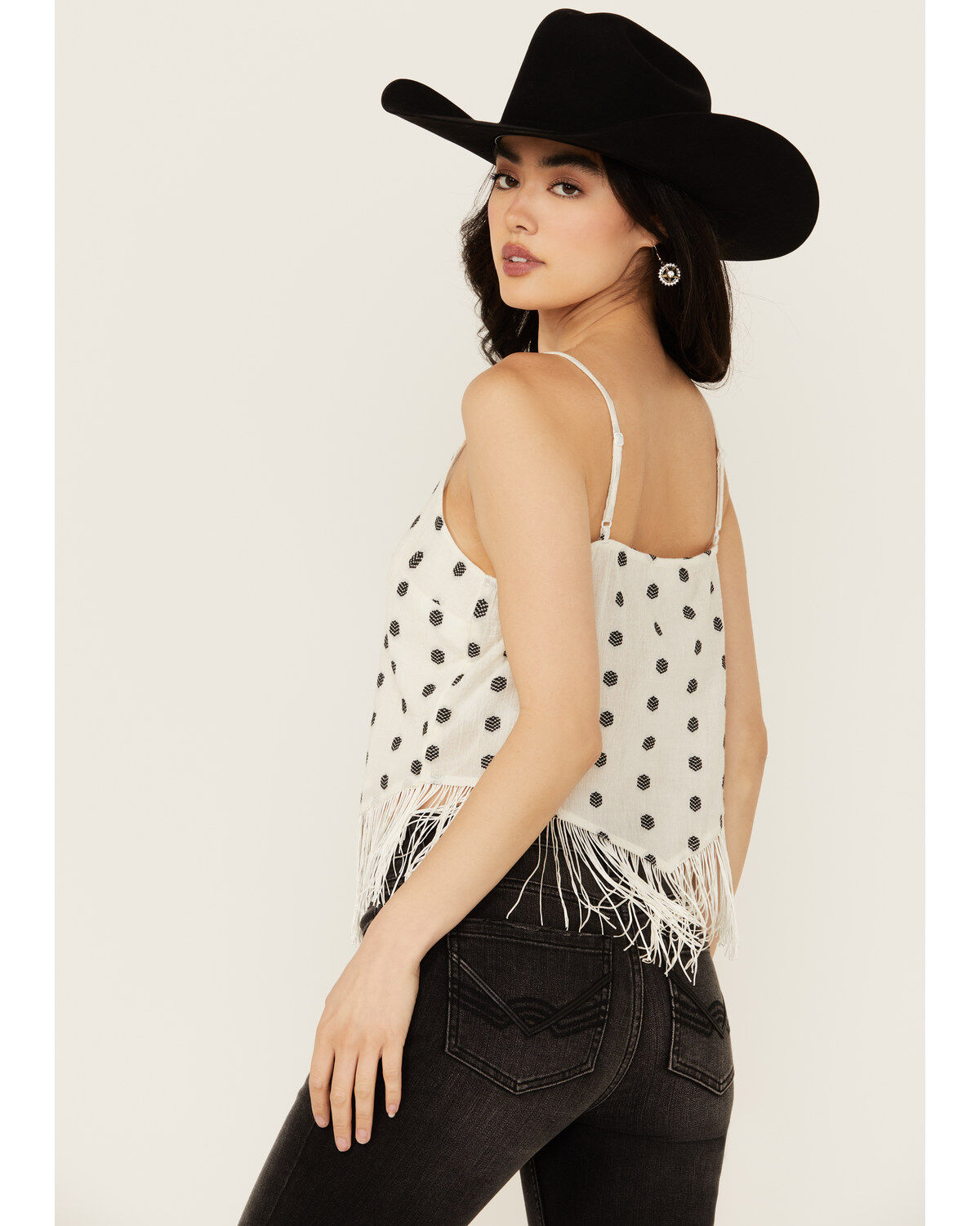 Idyllwind Women's Sunnett Embroidered Fringe Hanky Hem Tank