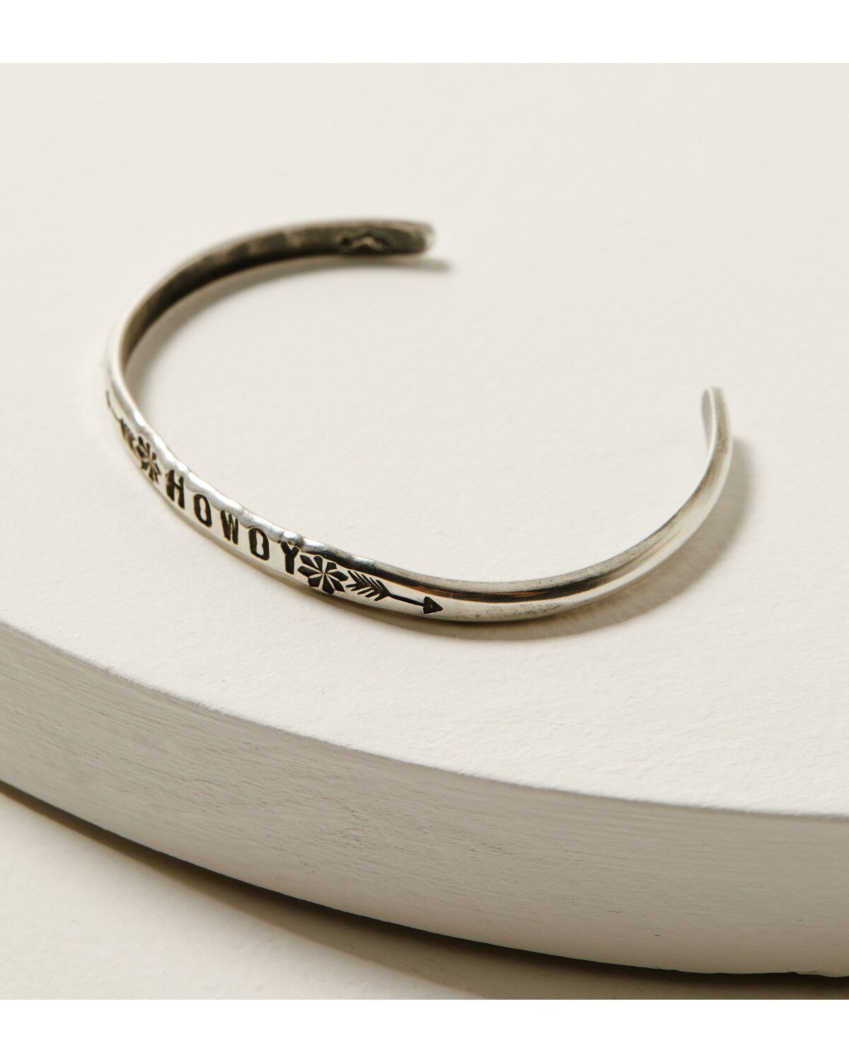 Broken Arrow Jewelry Women's Stamped Howdy Cuff