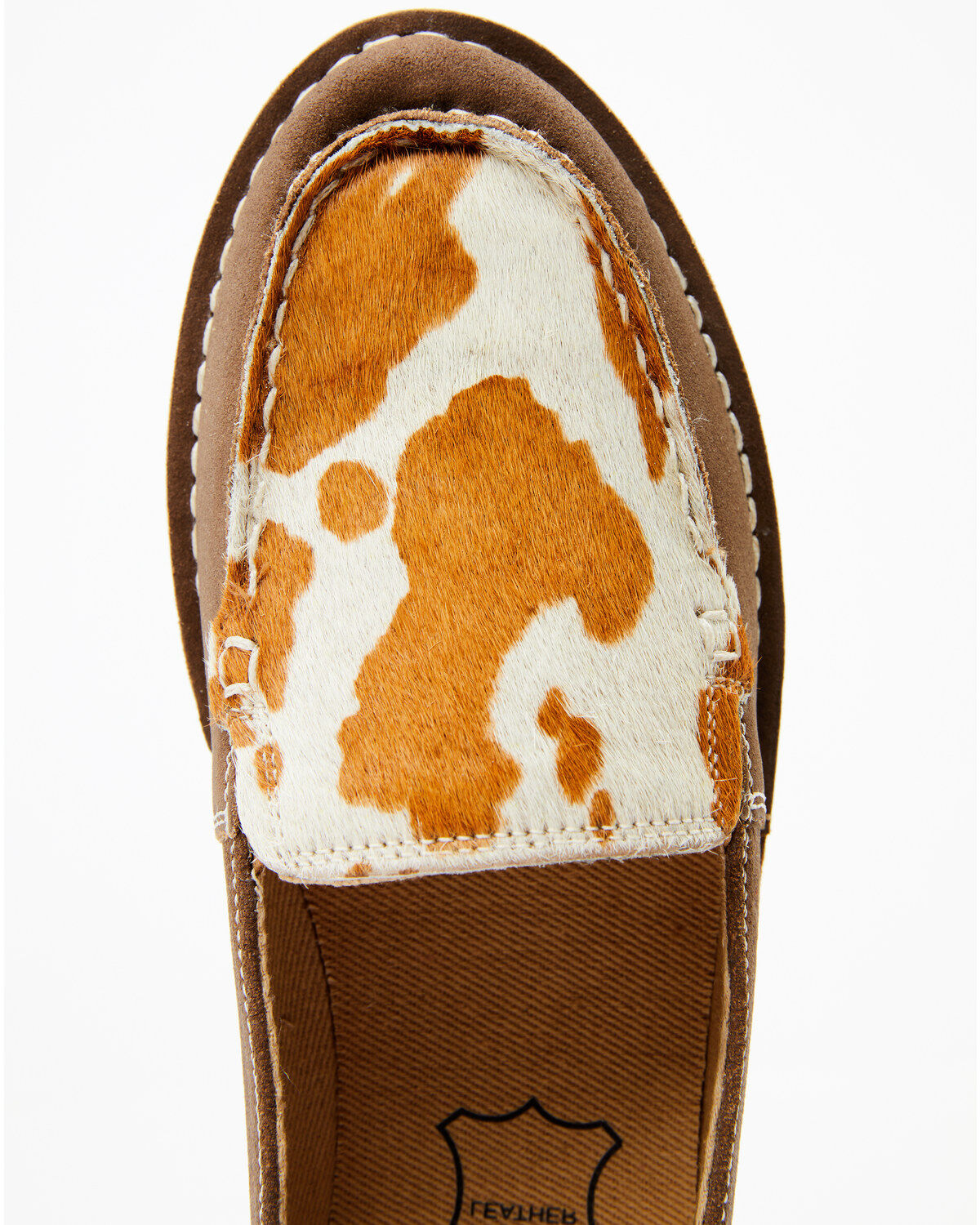 Mya Bag Women's Bronze Cow Hair Slip-On Shoe - Moc Toe