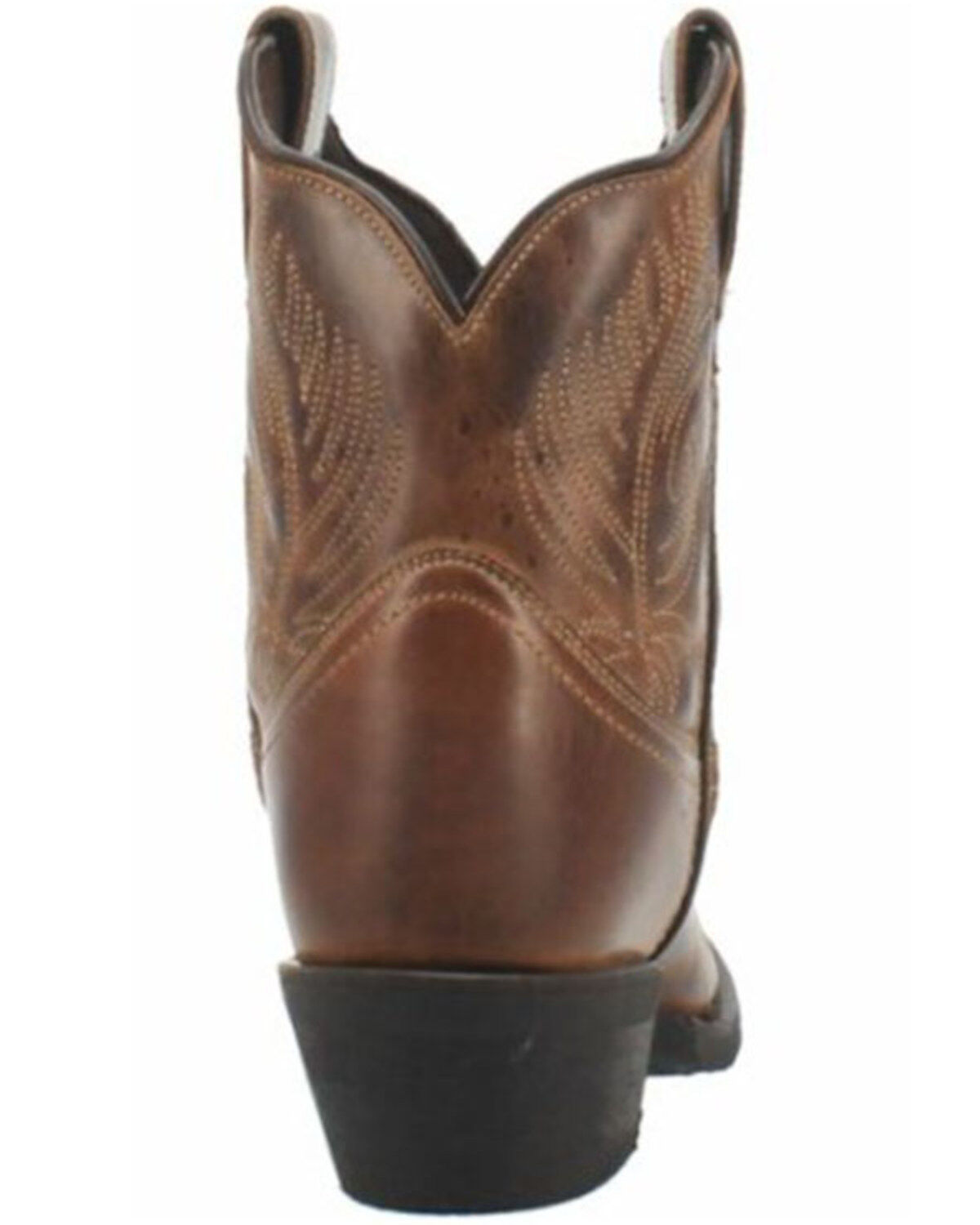 Laredo Women's Brown Shortie Western Booties - Round Toe