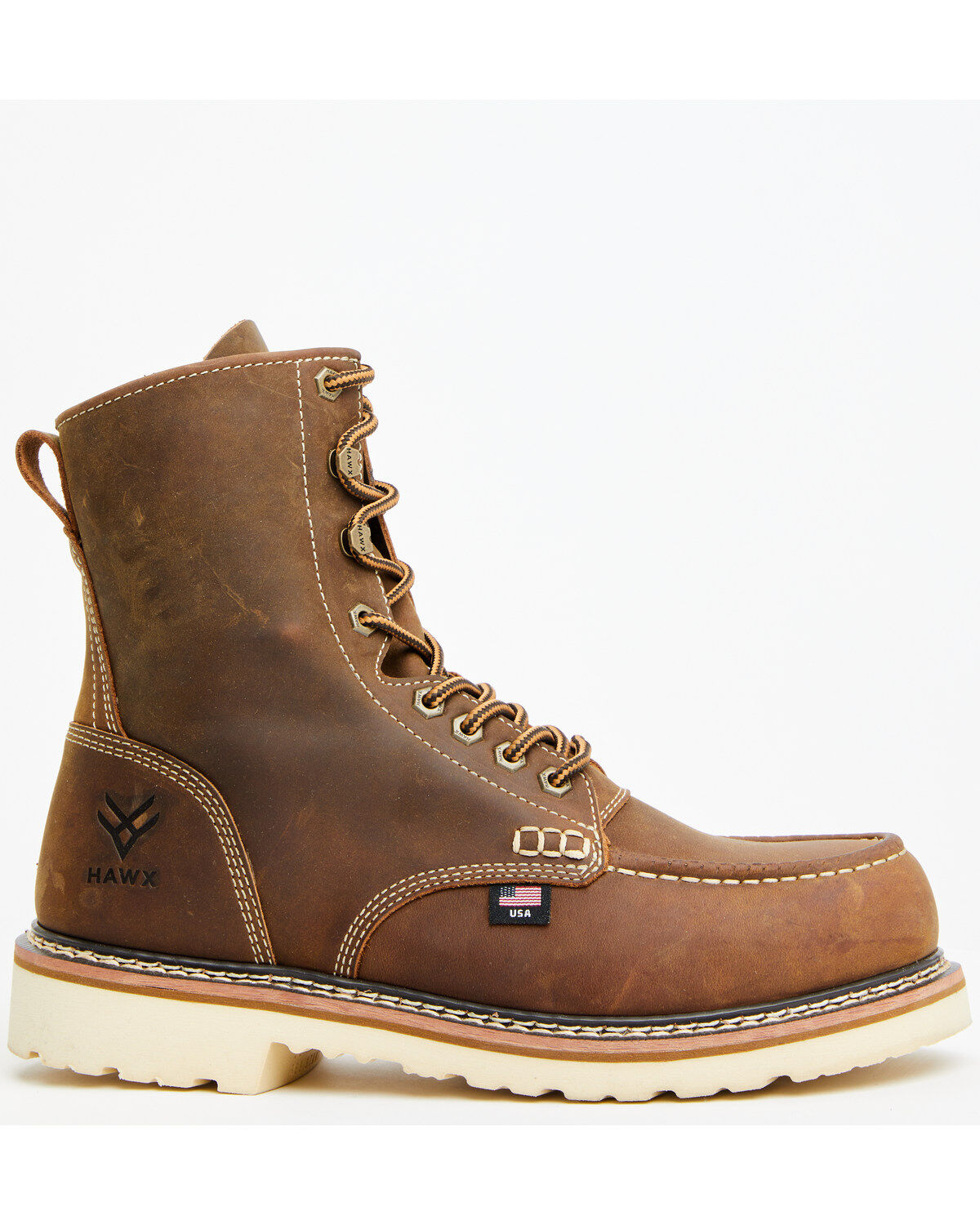 Hawx Men's 8" Made in the USA Redesigned Work Boots - Composite Toe