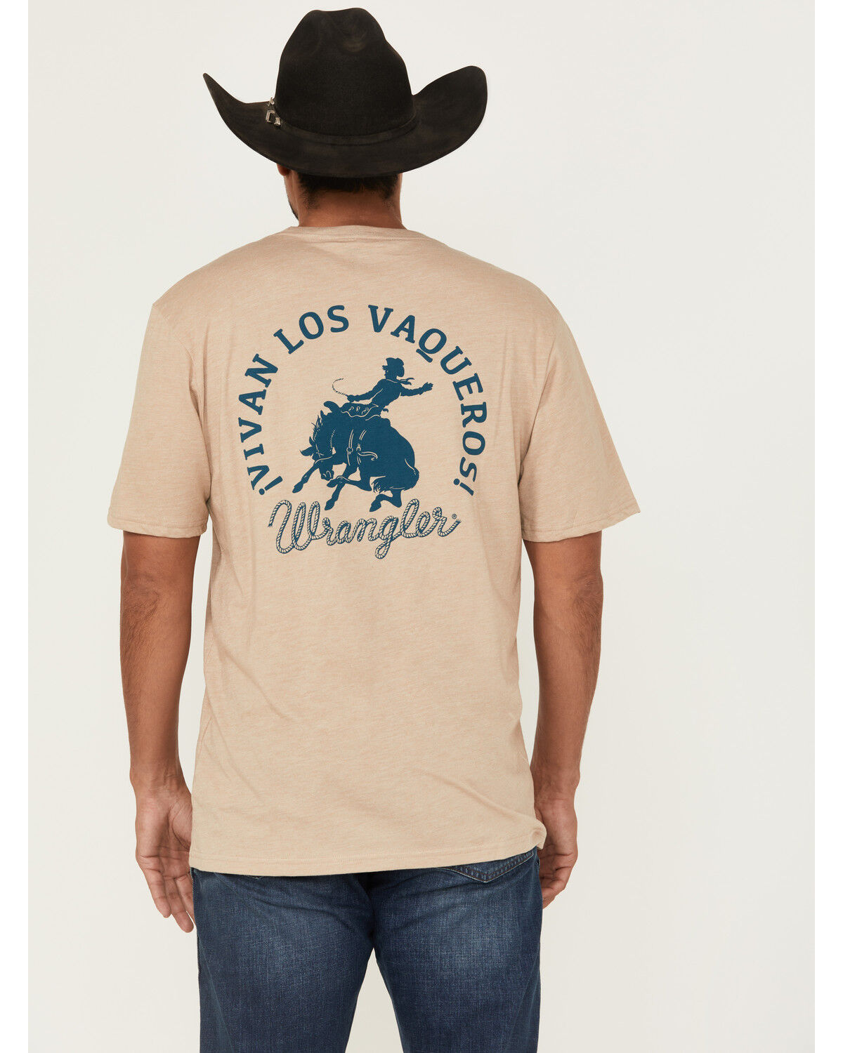 Wrangler Men's Vivian Los Vaqueros Short Sleeve Graphic T-Shirt