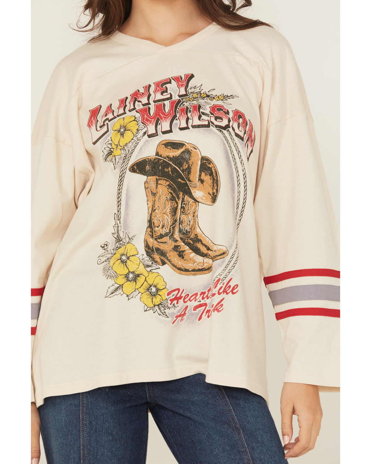 Day Dreamer Women's Lainey Wilson Boots Long Sleeve Graphic Tee
