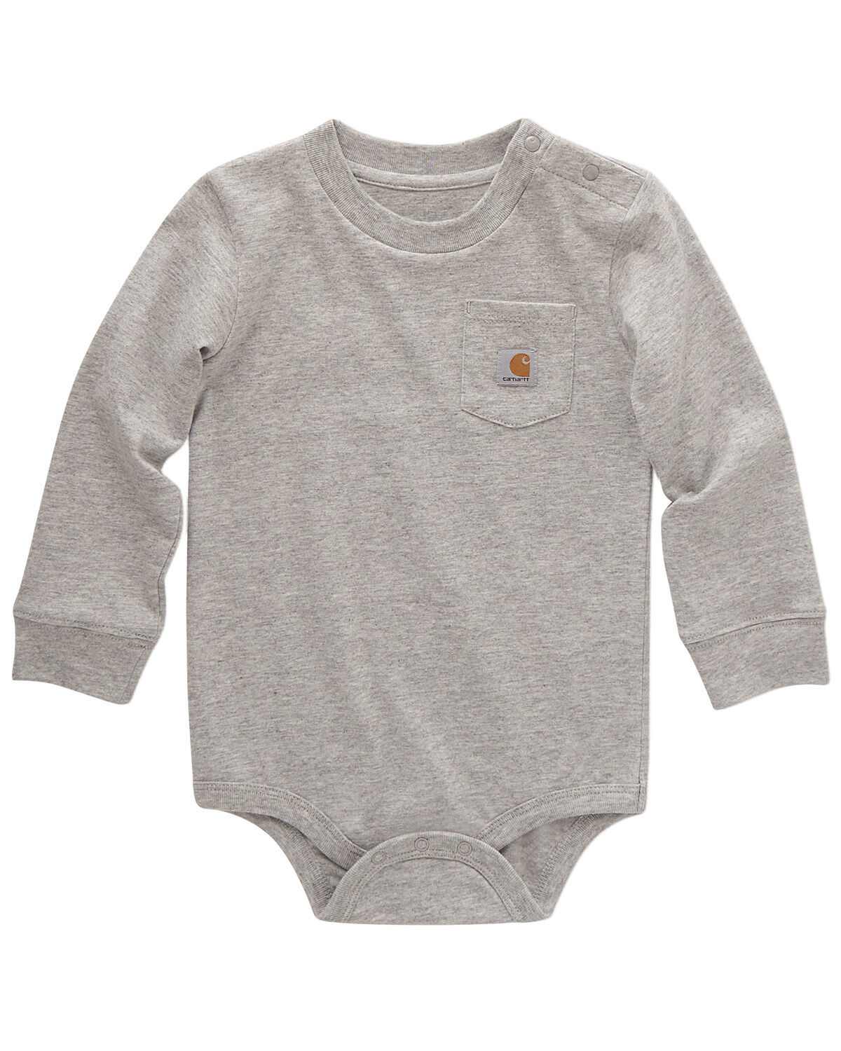 Carhartt Infant Boys' Logo Pocket Long Sleeve Onesie