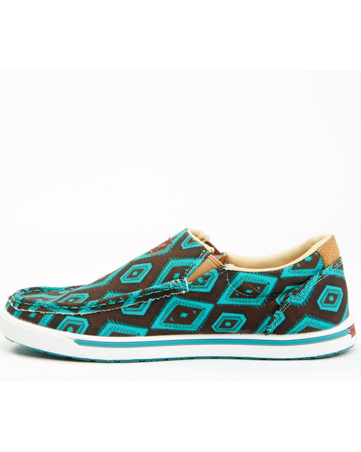 Twisted X Women's Southwestern Pattern Casual Kicks Slip-On Shoes - Moc Toe