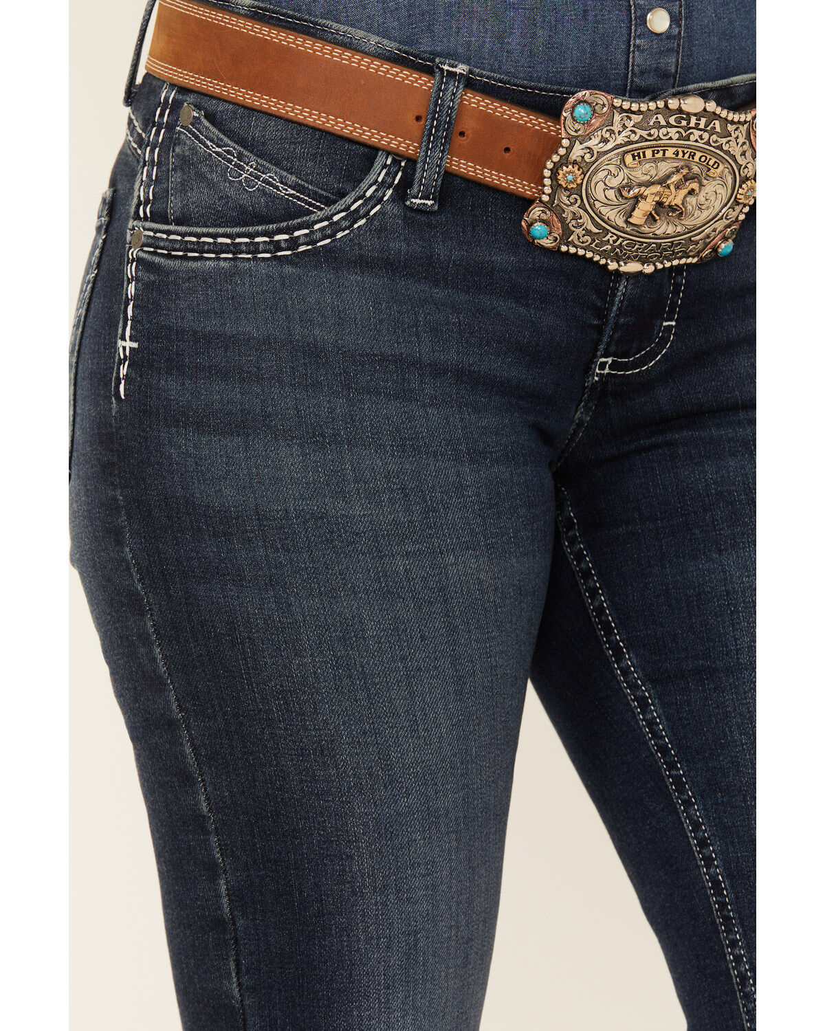 Wrangler Women's Shiloh Dark Wash Low Rise Bootcut Ultimate Riding Jeans
