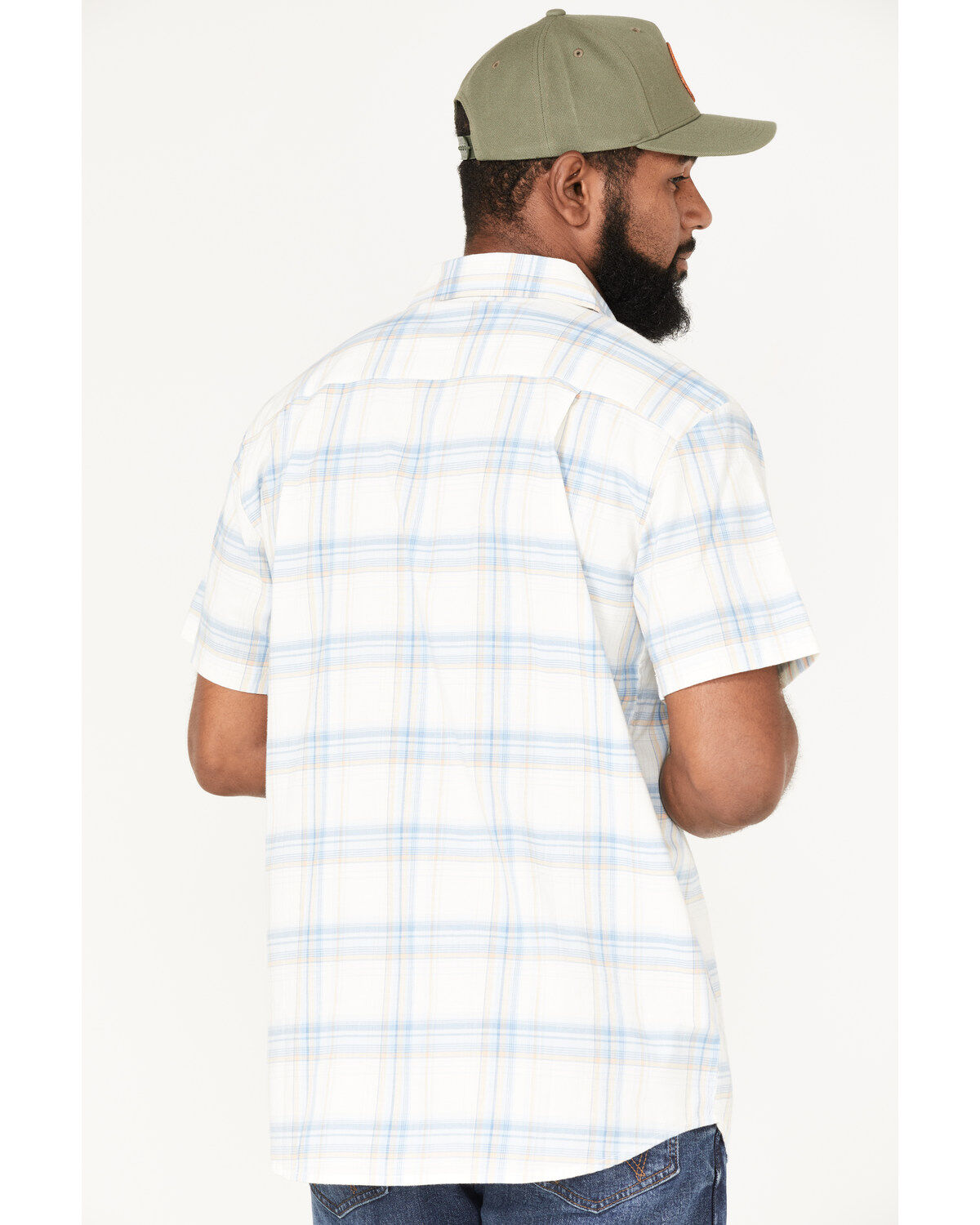 Brixton Men's Charter Plaid Short Sleeve Button Down Shirt