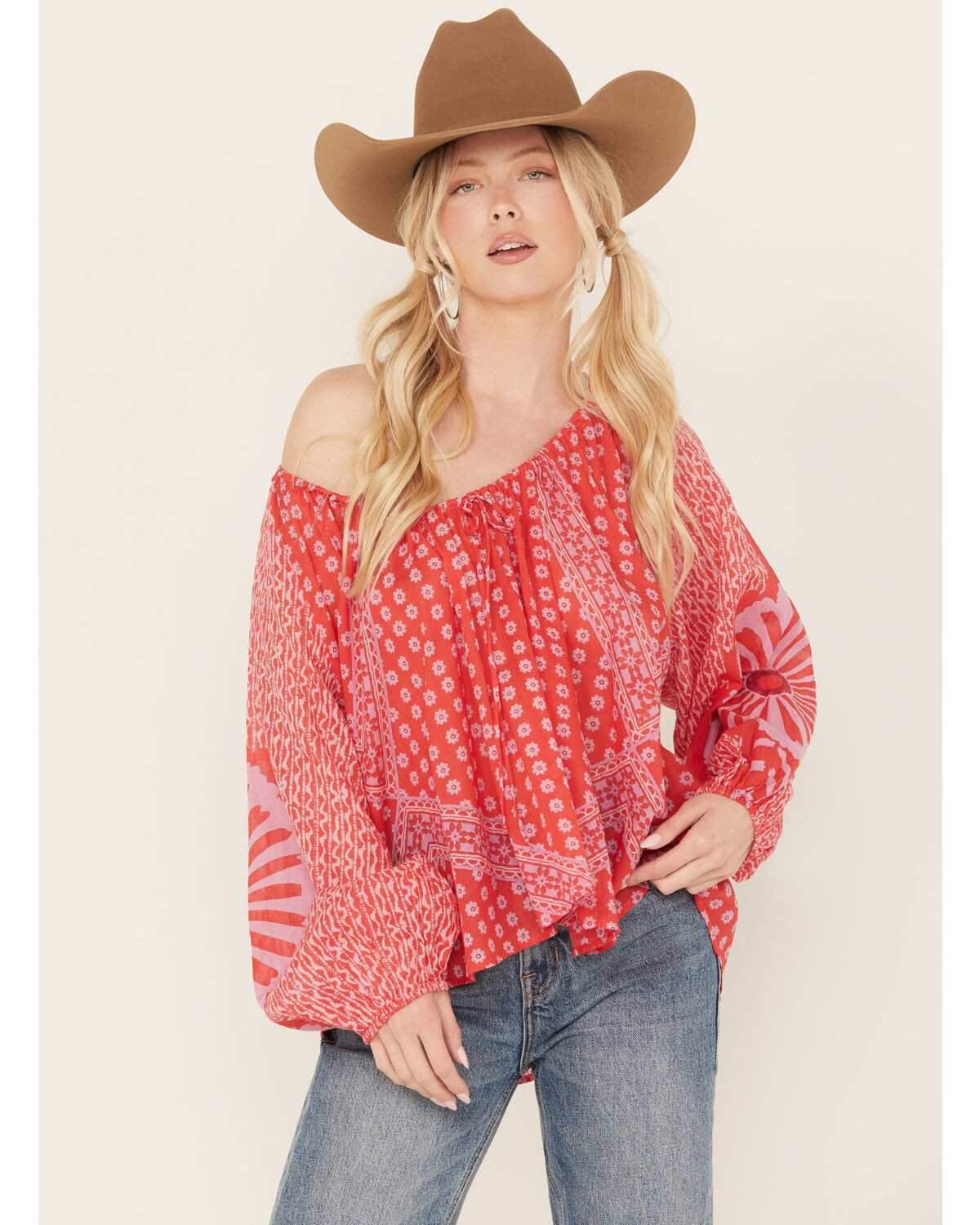 Free People Women's Elena Printed Top