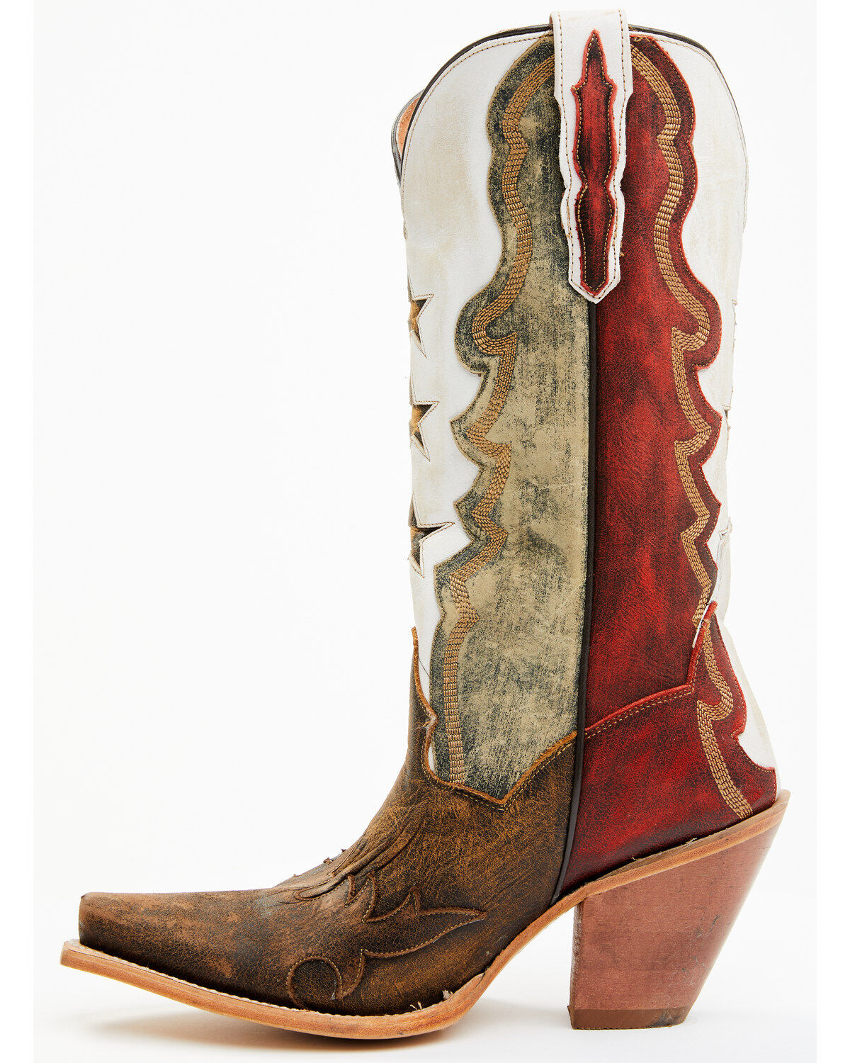 Dan Post Women's Senorita 13" Star Overlay Western Boots - Snip Toe