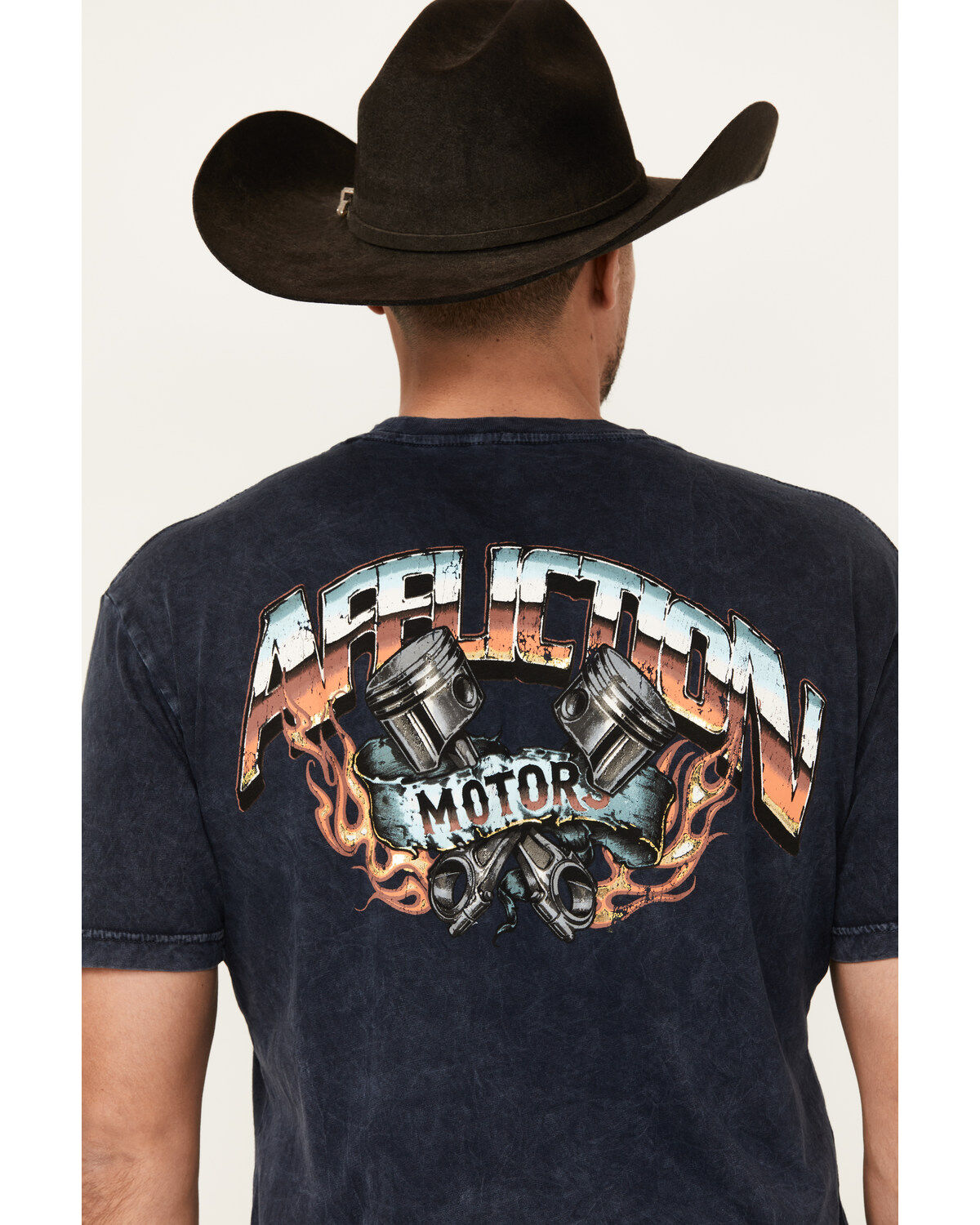 Affliction Men's AC Eagle Fire Short Sleeve Graphic T-Shirt