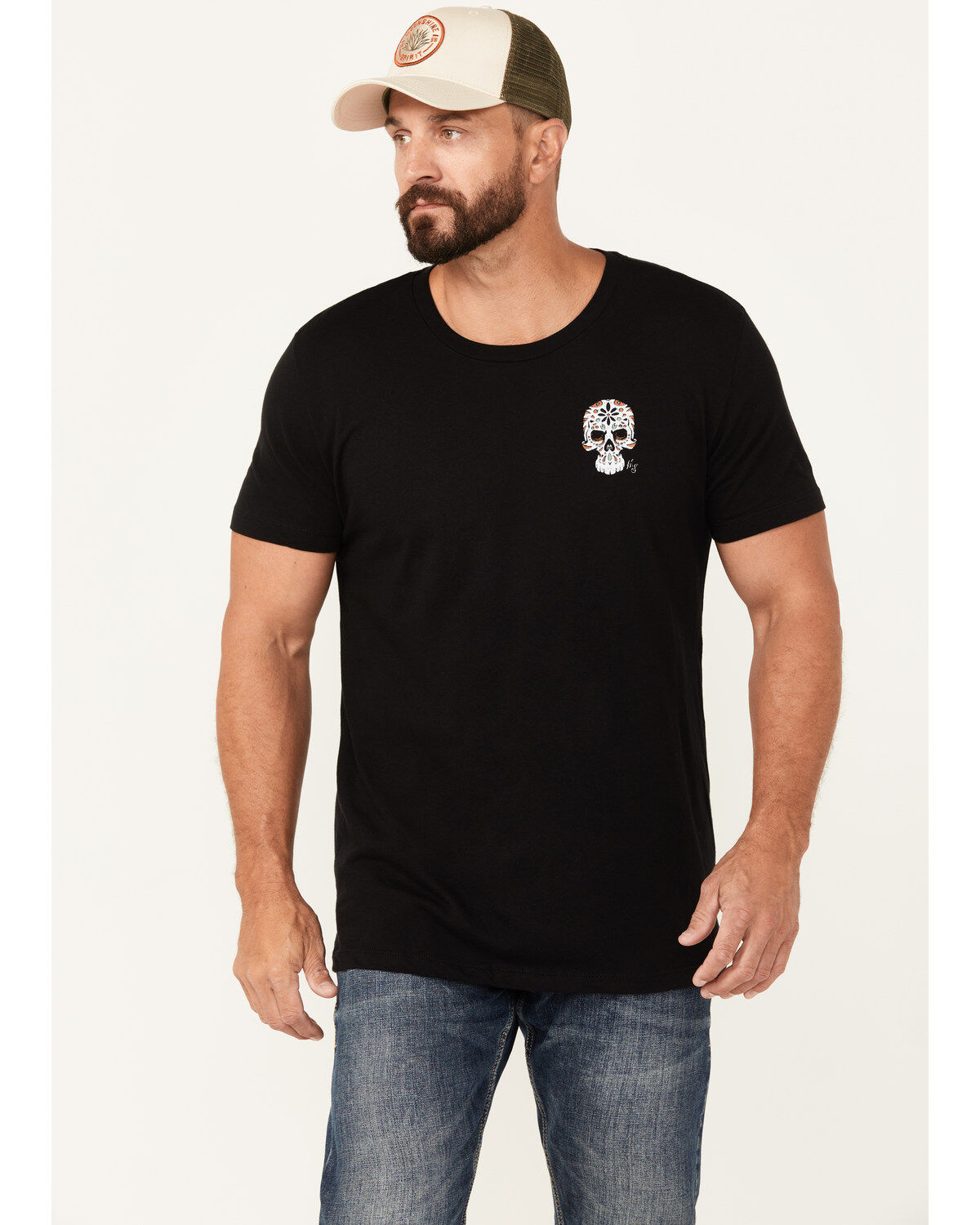 Moonshine Spirit Men's Guitar Short Sleeve Graphic T-Shirt