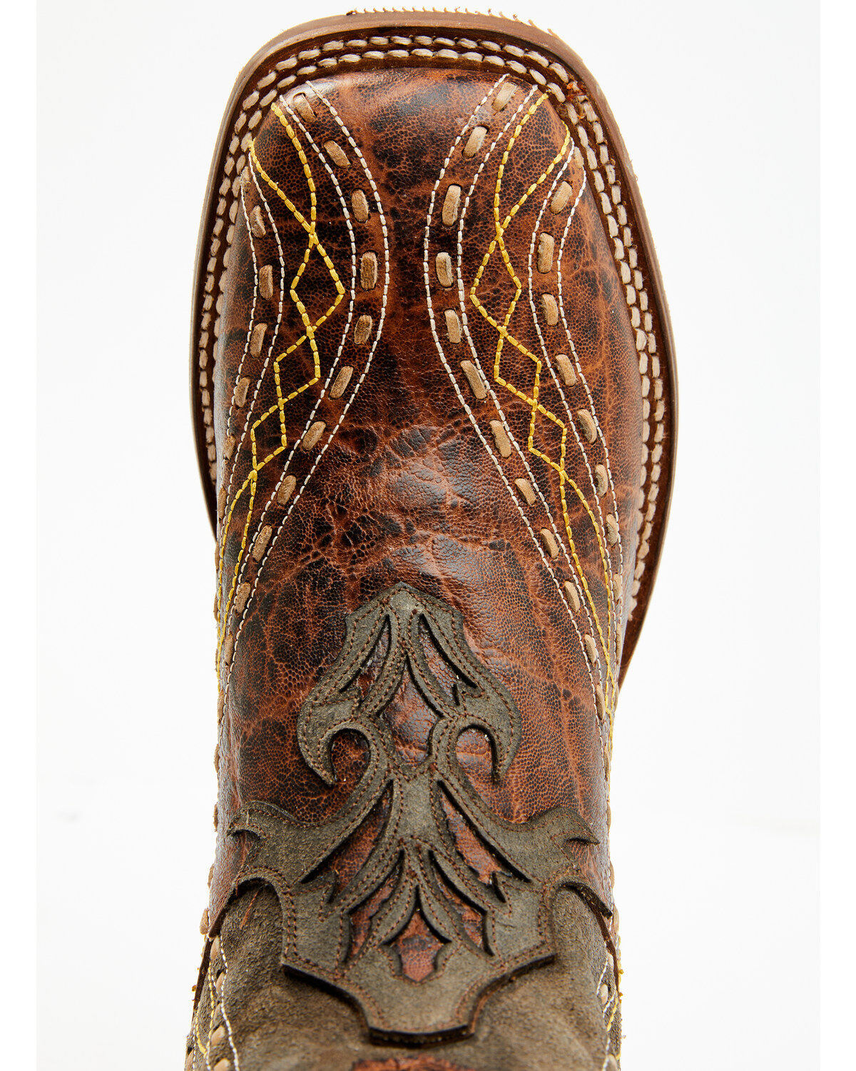 Dan Post Men's Inlay Embroidered Western Performance Boots - Broad Square Toe