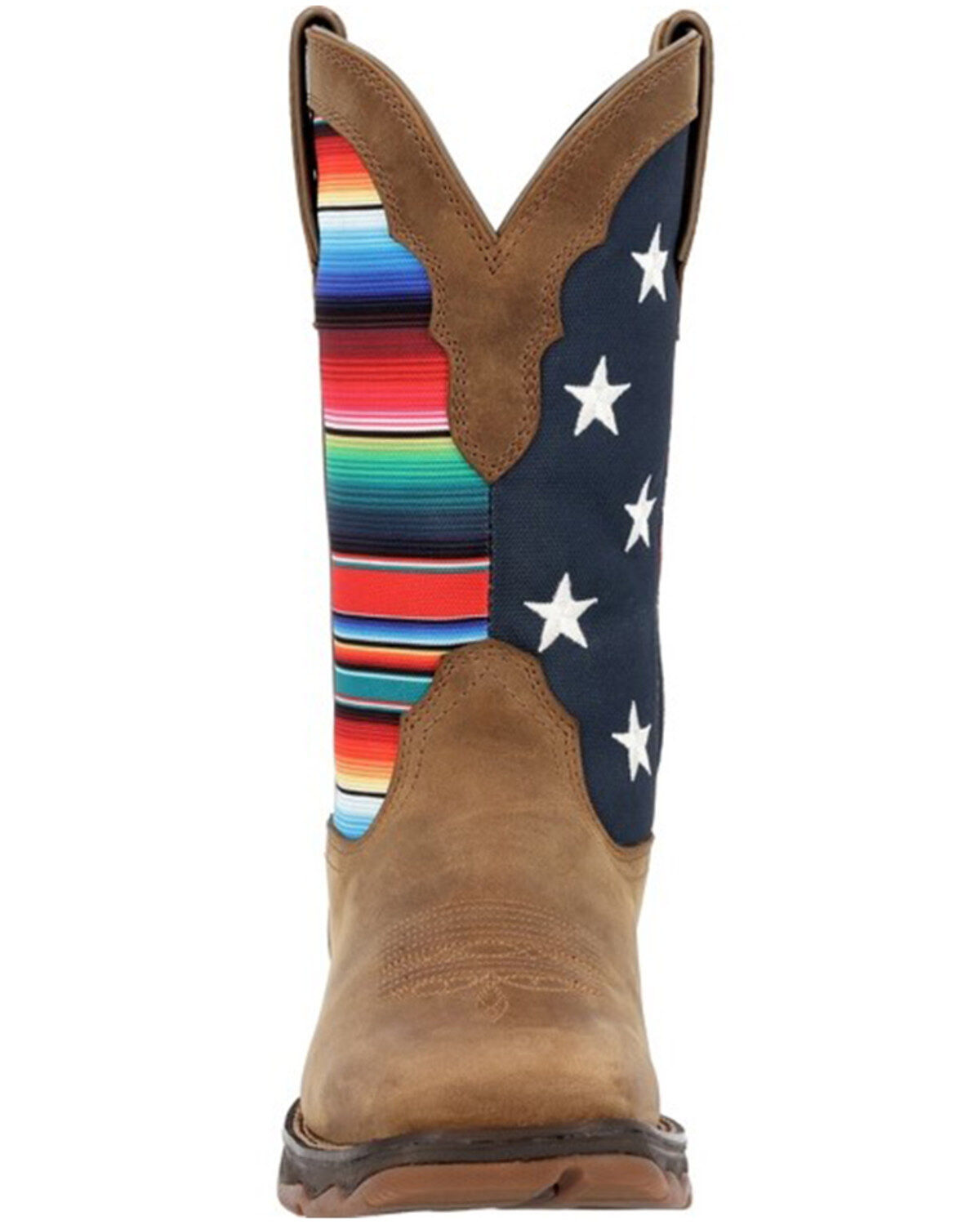 Durango Women's Lady Rebel® American Flag Serape Work Boots - Square Toe