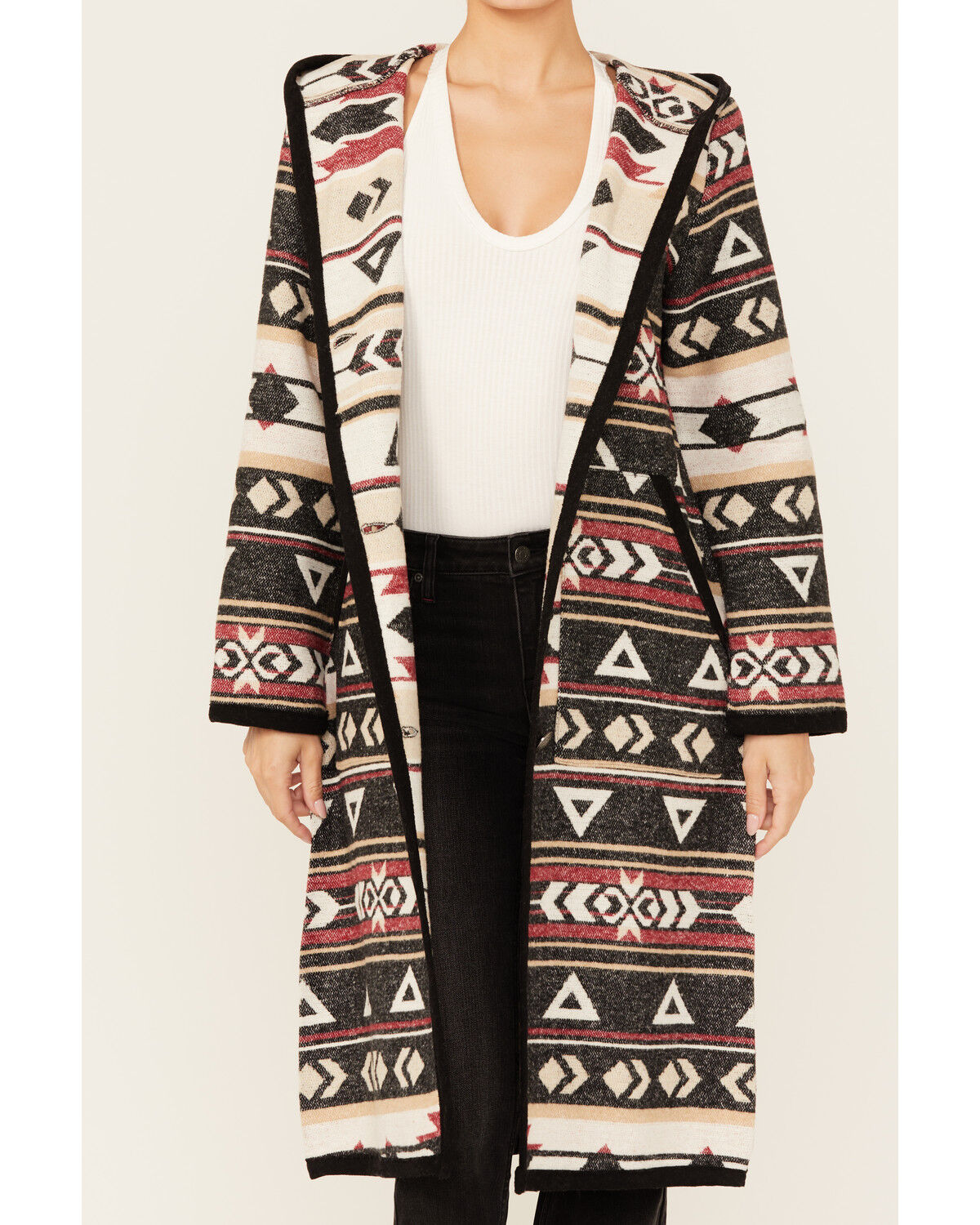 Cripple Creek Women's Southwestern Print Hooded Duster