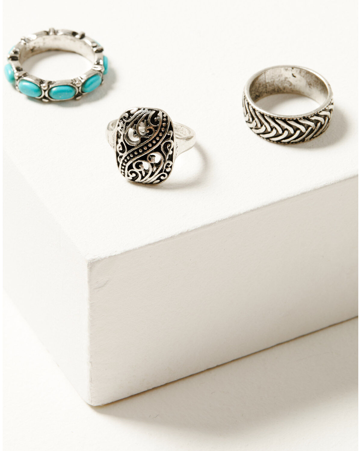 Shyanne Women's Prism Skies Turquoise Ring Set - 3-Piece
