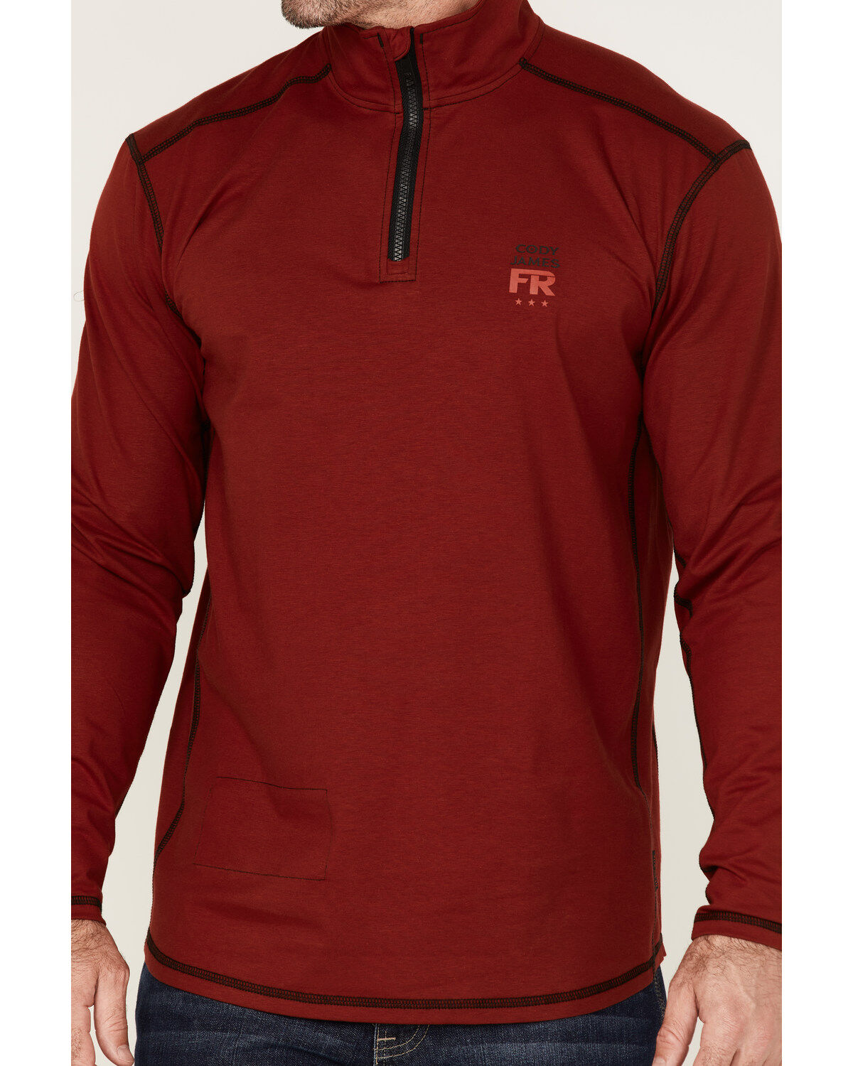Cody James Men's FR Knit 1/4 Zip-Front Work Pullover
