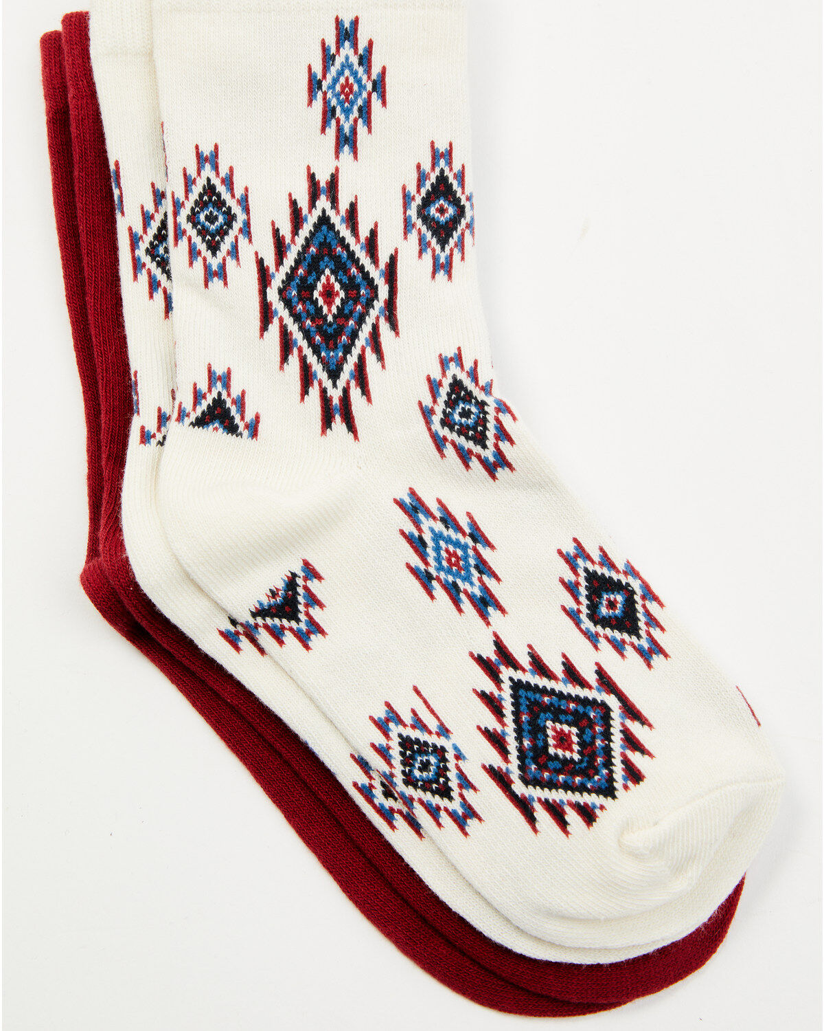 Shyanne Girls' Romy Southwestern Crew Socks - 2-Pack