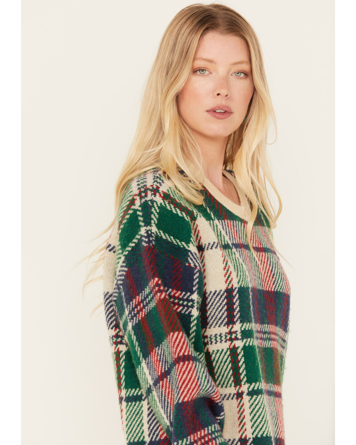 Show Me Your Mumu Women's Plaid Print Ember Tunic Sweater