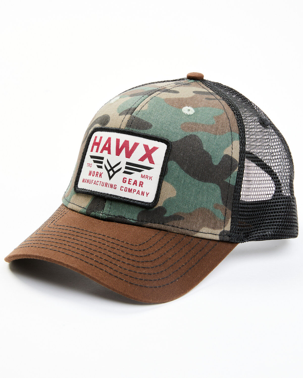 Hawx Men's Camo Print Recreation Logo Patch Ball Cap