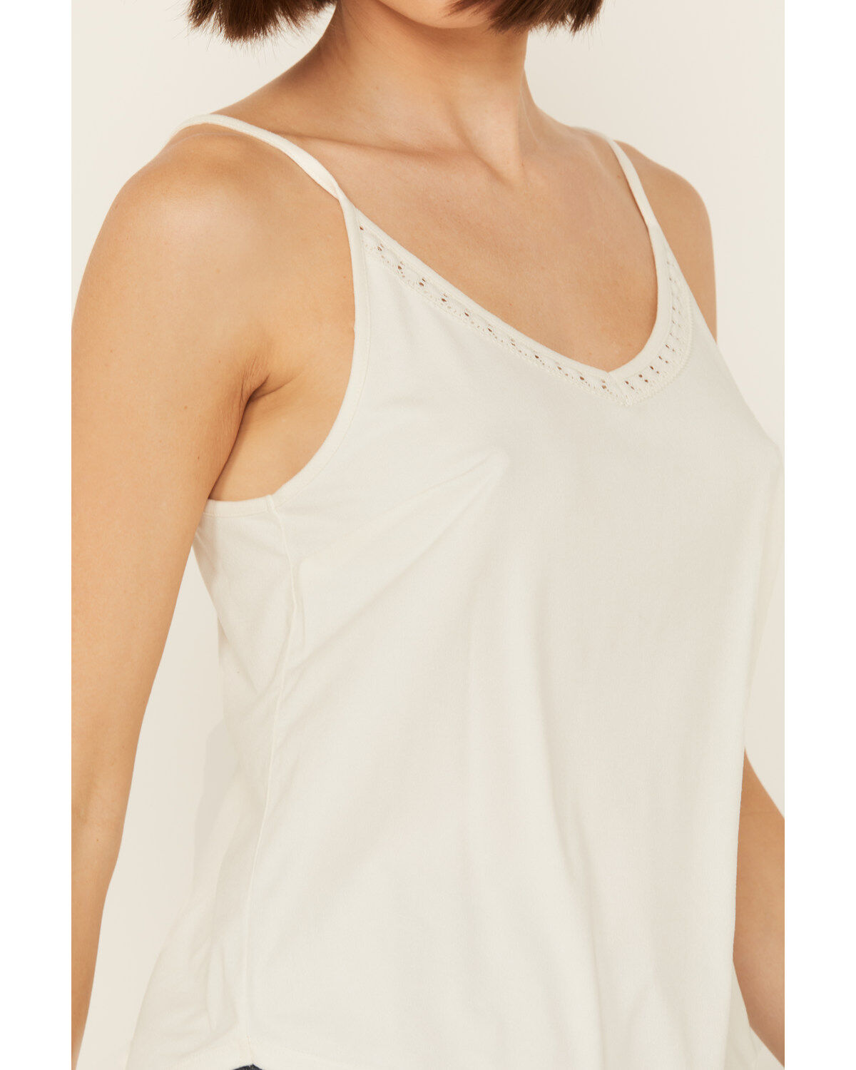 Shyanne Women's Crochet Trim Faux Suede Cami