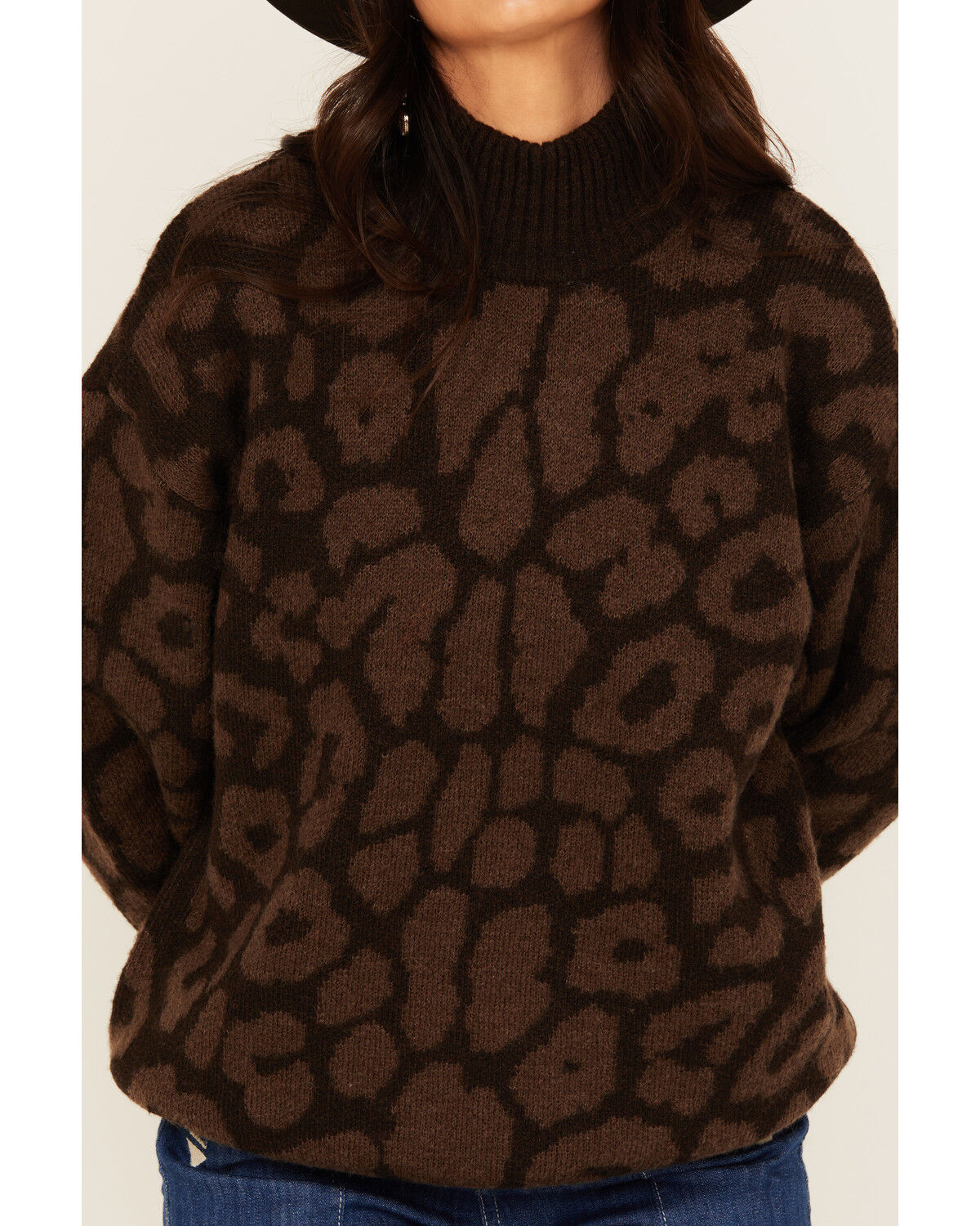 Ariat Women's Leopard Print Turtleneck Sweater