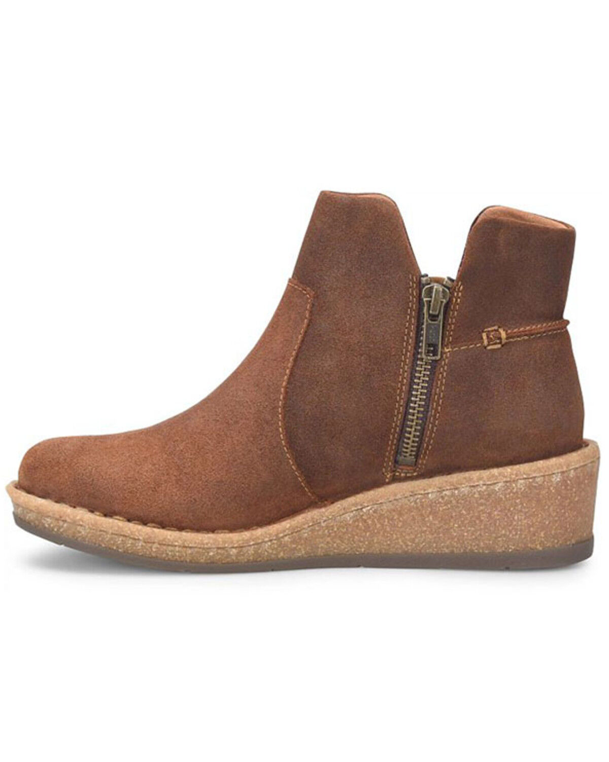 Born Women's Viv Wedge Booties - Round Toe