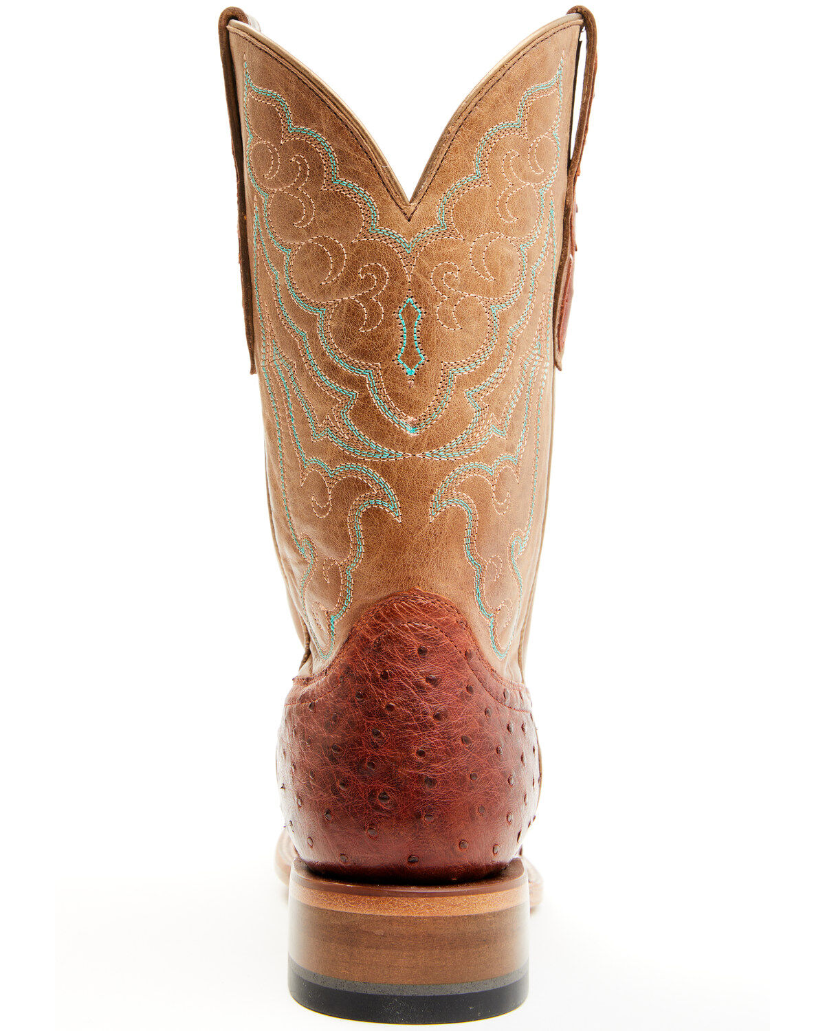 Shyanne Women's Brandie Exotic Ostrich Western Boots - Broad Square Toe