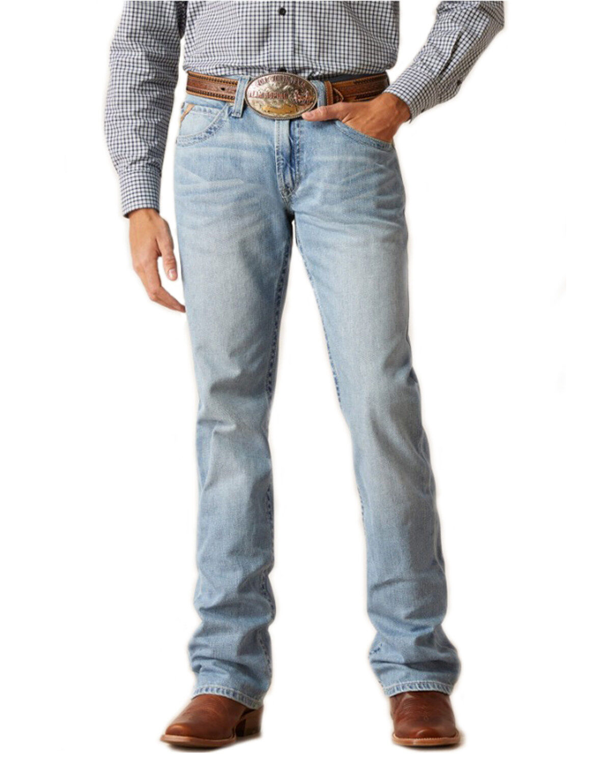 Ariat Men's M5 Cruz Noah Light Wash Straight Denim Jeans