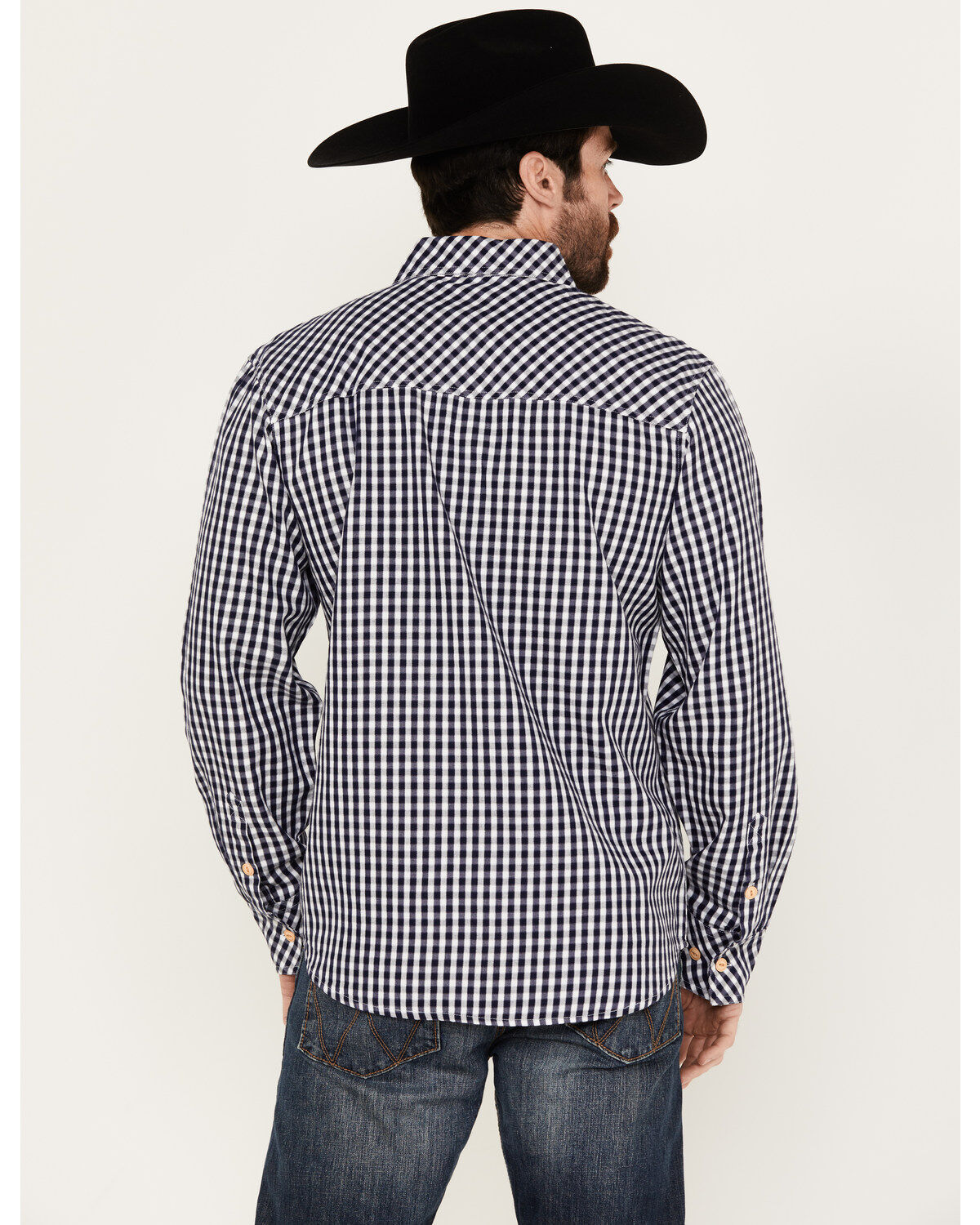 Resistol Men's Northway Checkered Print Long Sleeve Button-Down Western Shirt