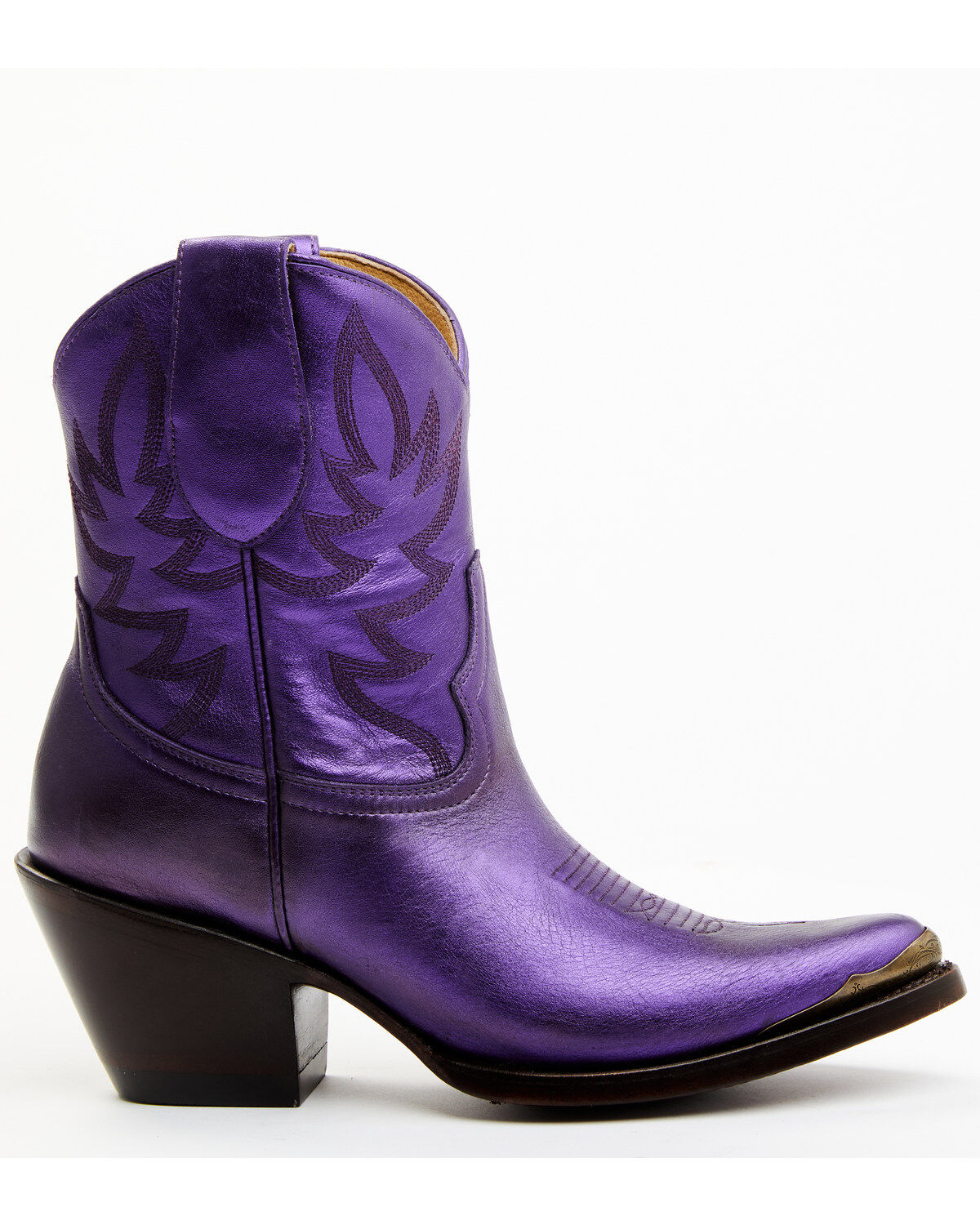Idyllwind Women's Wheels Metallic Leather Booties - Round Toe