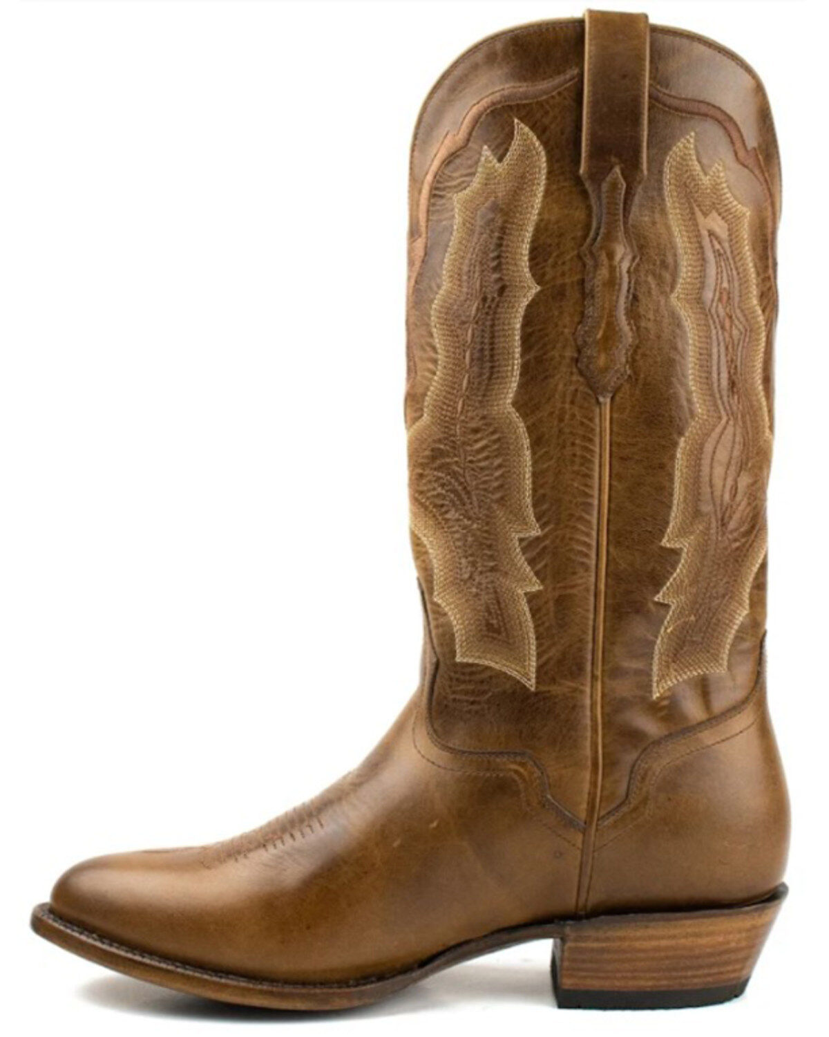 El Dorado Men's Embroidered Design Western Boots - Round Toe