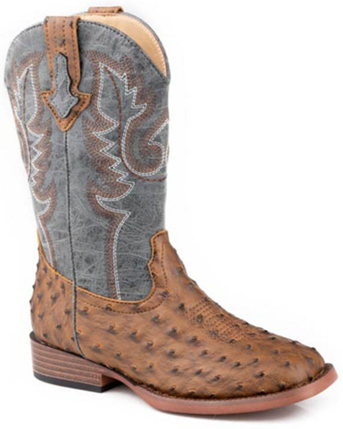 Roper Boys' Bumps Western Boots - Broad Square Toe