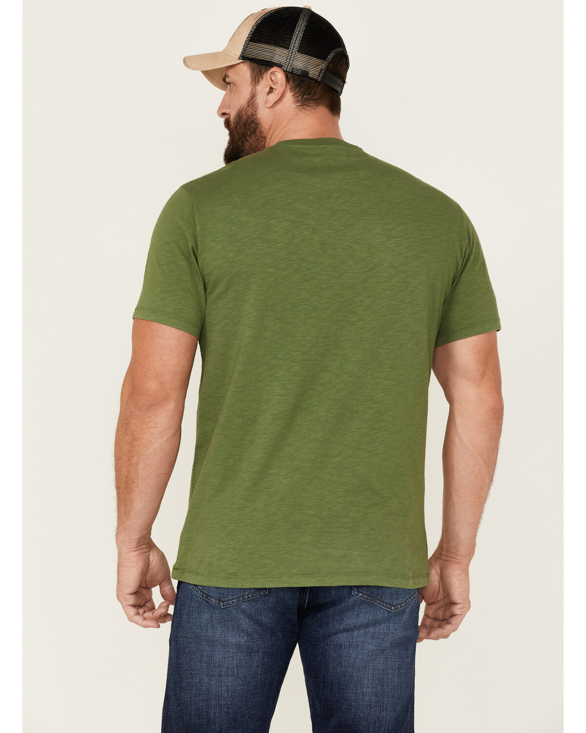 Brothers and Sons Men's Eagle Slub Circle Graphic T-Shirt