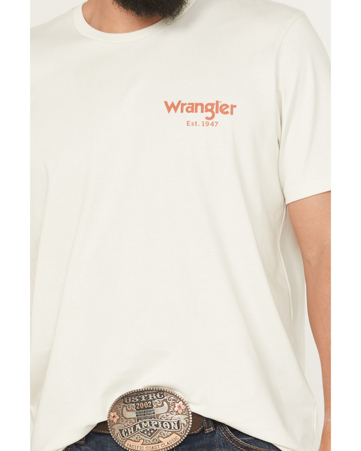 Wrangler Men's Cowboy Logo Short Sleeve Graphic T-Shirt