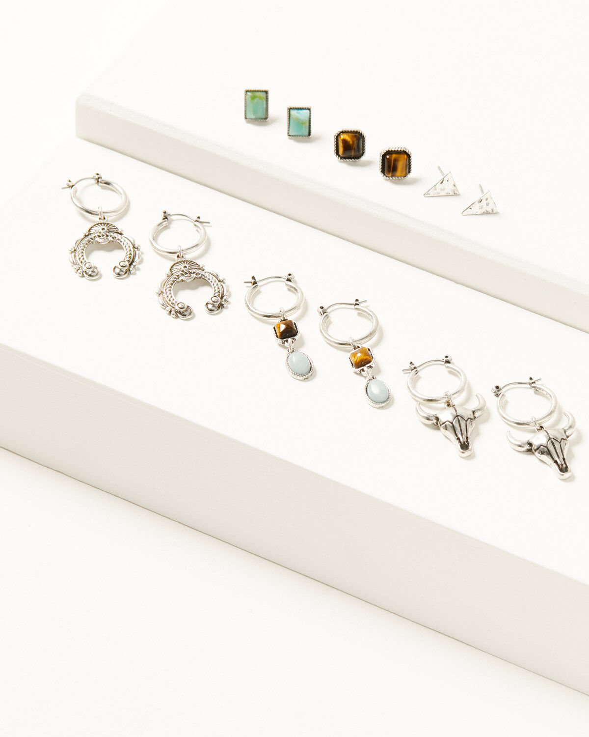 Shyanne Women's Juniper Sky Multi Gem Earring Set