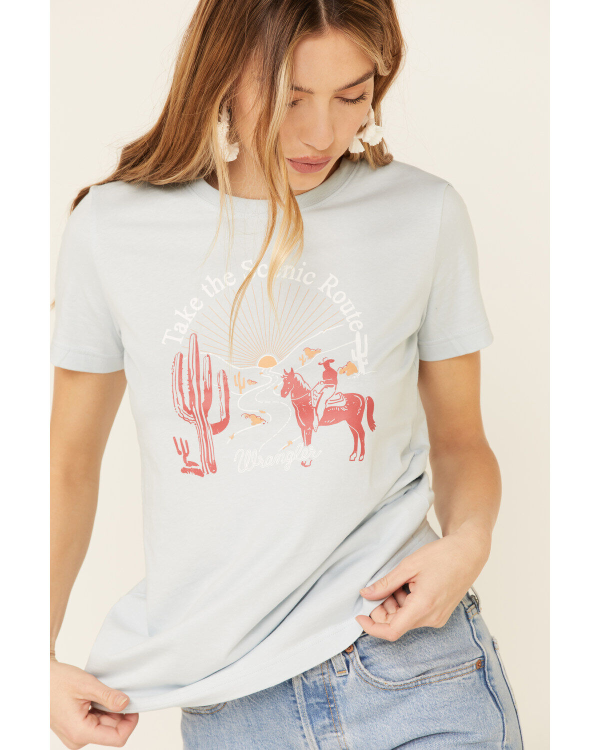 Wrangler Women's Take The Scenic Route Graphic Tee