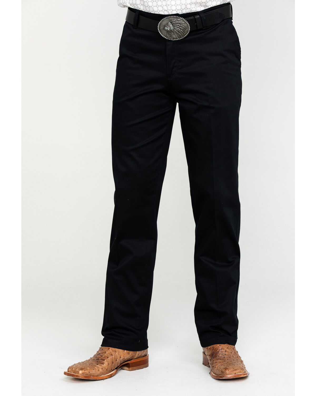 Wrangler Men's Casual Flat Front Western Pants