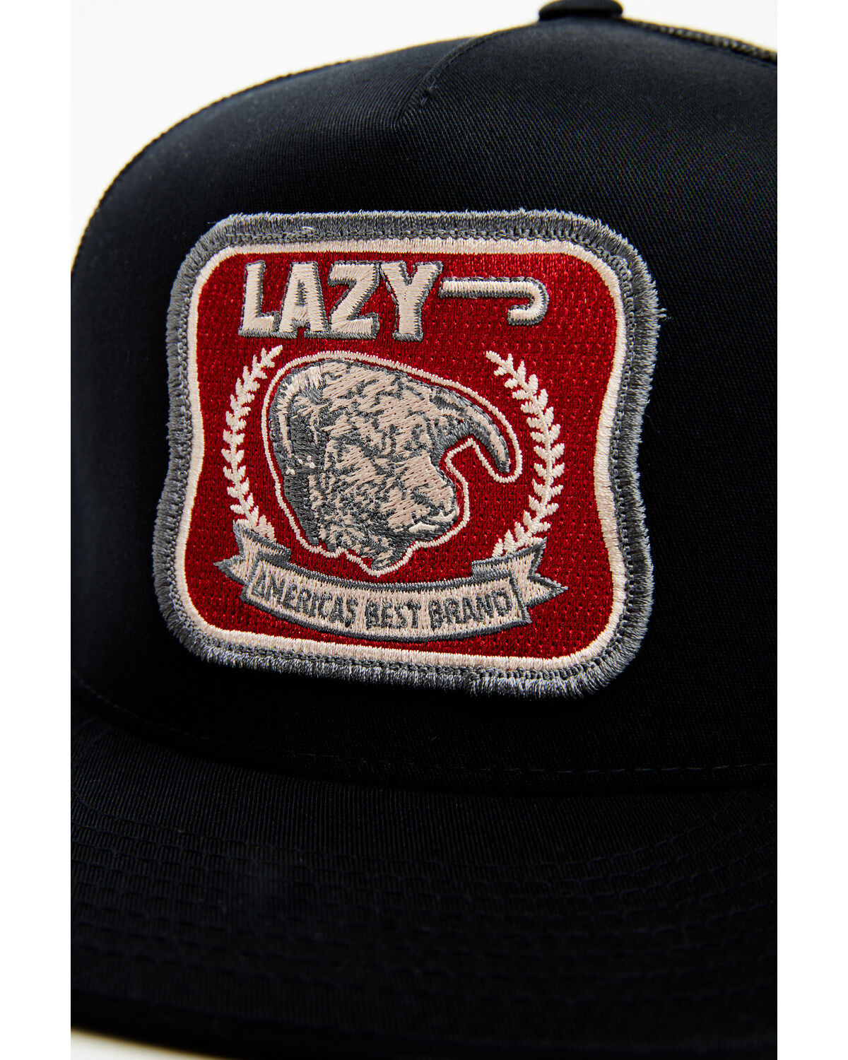 Lazy J Ranch Wear Men's America's Best Brand Patch Trucker Cap