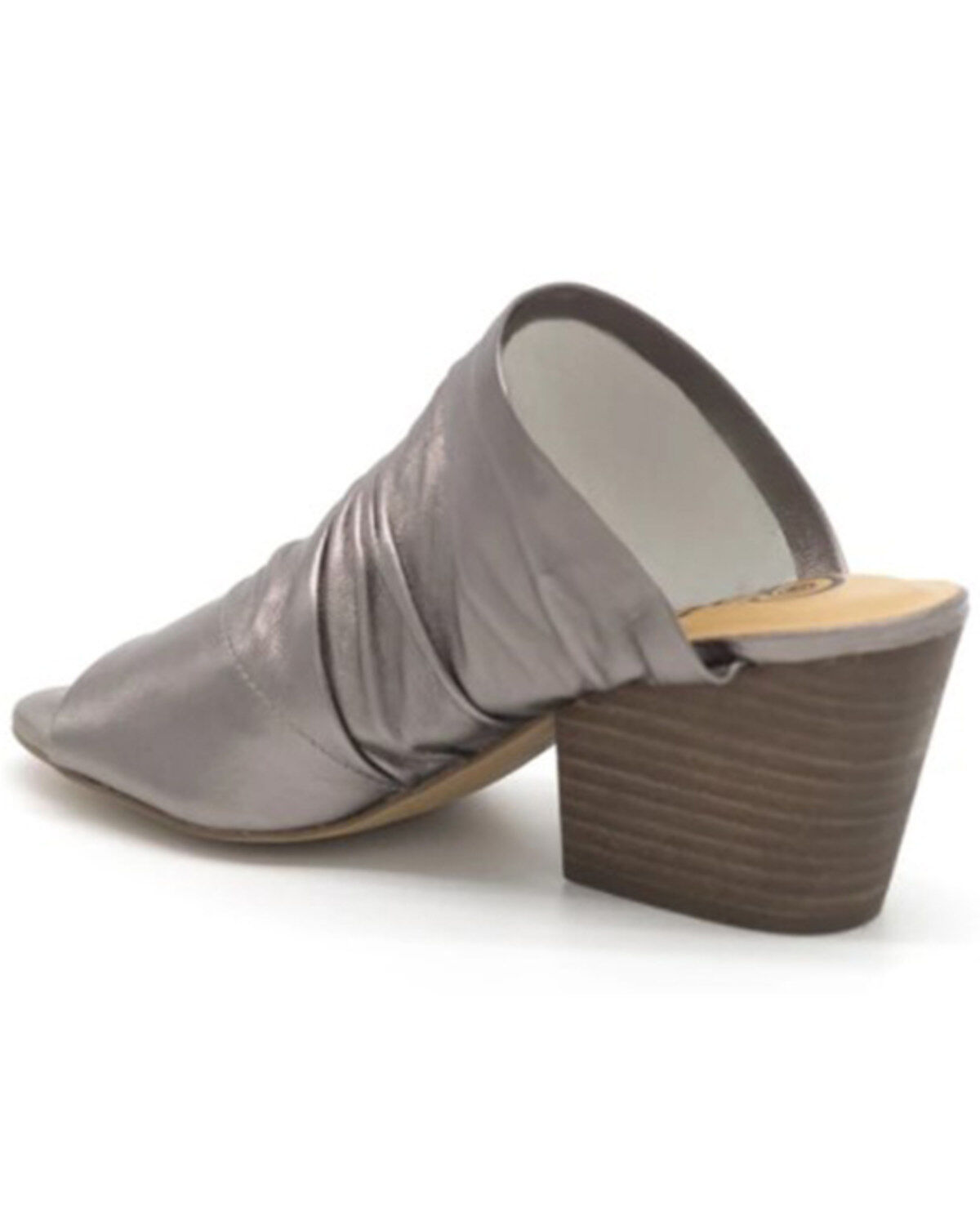 Golo Shoes Women's Landon Silver Pewter Open Toe Mule