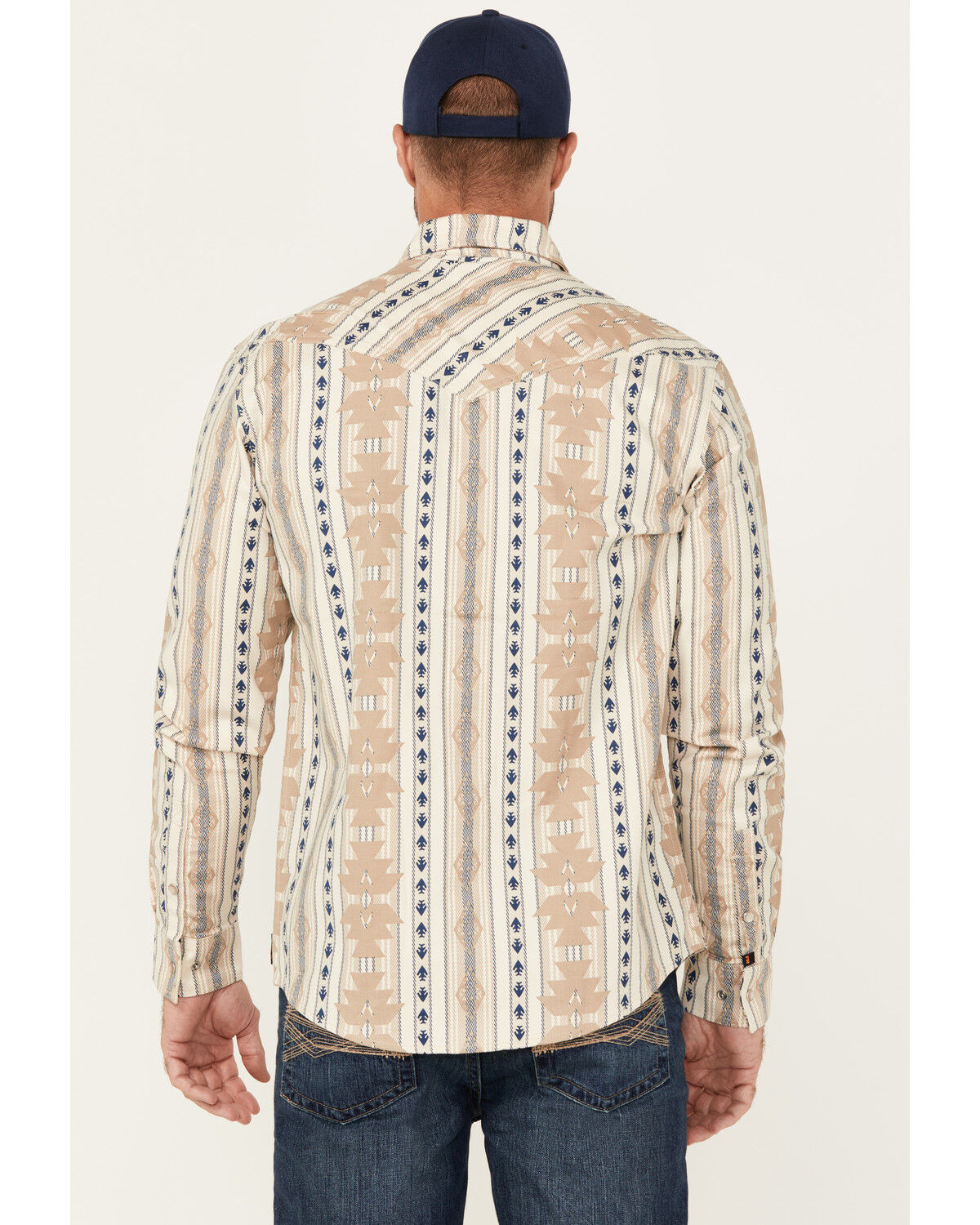 Cody James Men's FR Sedona Southwestern Striped Long Sleeve Pearl Snap Western Work Shirt
