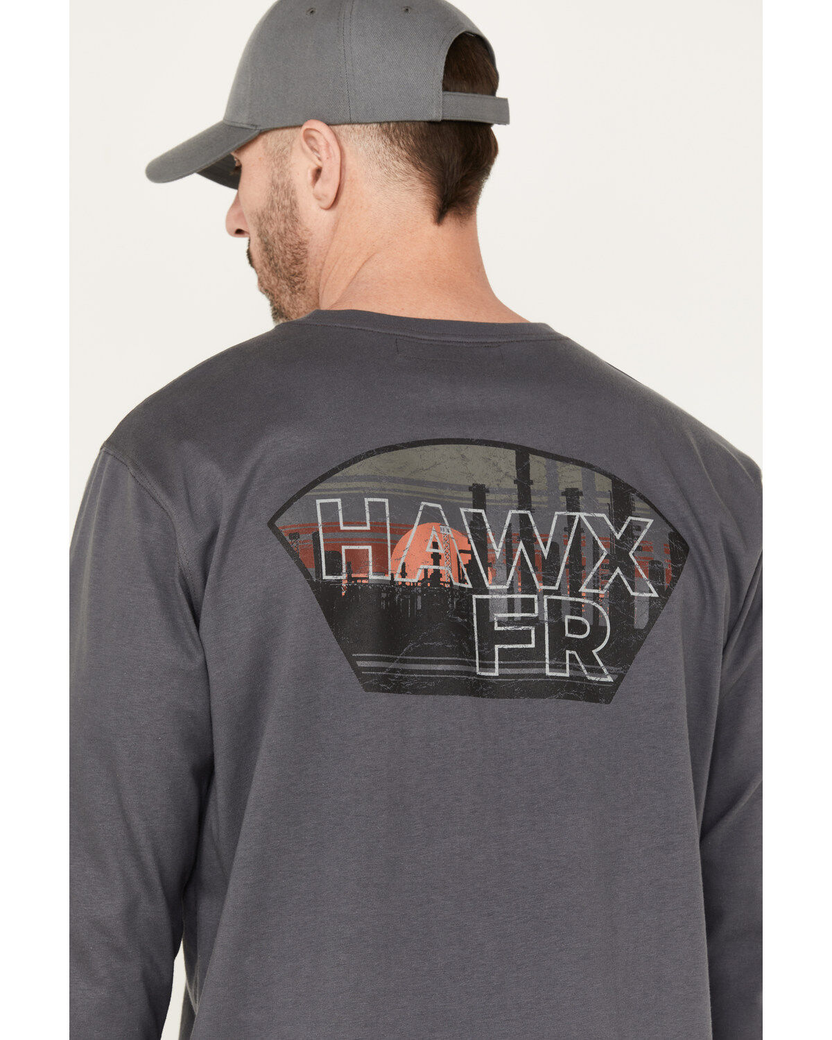 Hawx Men's FR Factory Graphic Long Sleeve Work Shirt