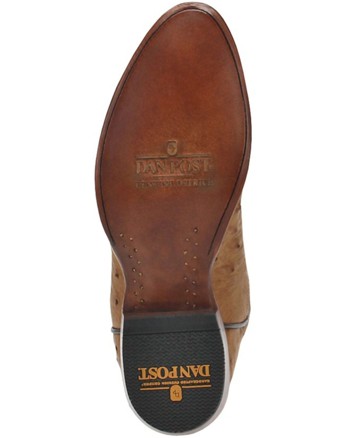 Dan Post Men's Gehrig Exotic Ostrich Western Boots - Round Toe