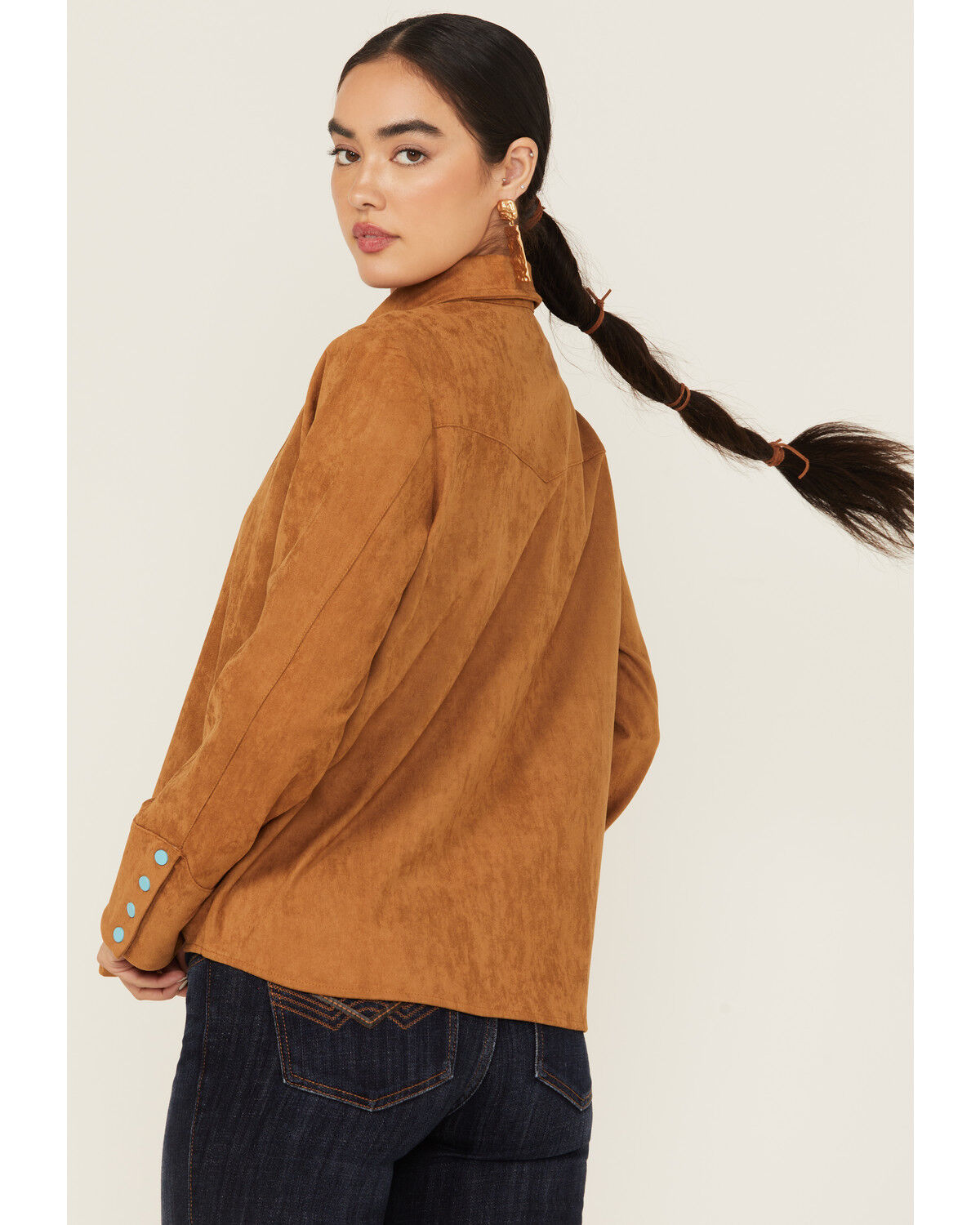 Blue B Women's Embellished Long Sleeve Snap Western Shirt